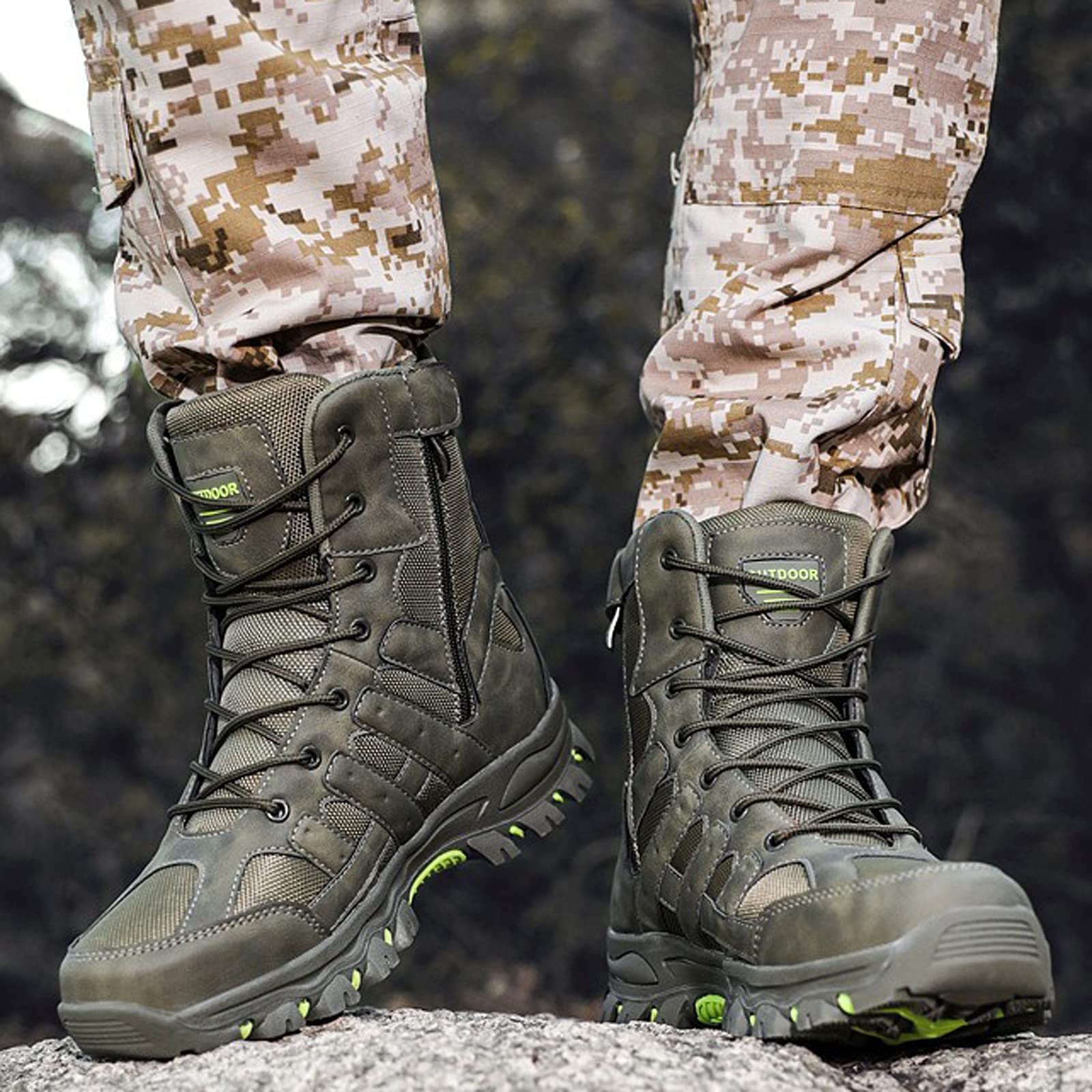 Men's waterproof hiking boots for outdoor walking adventures