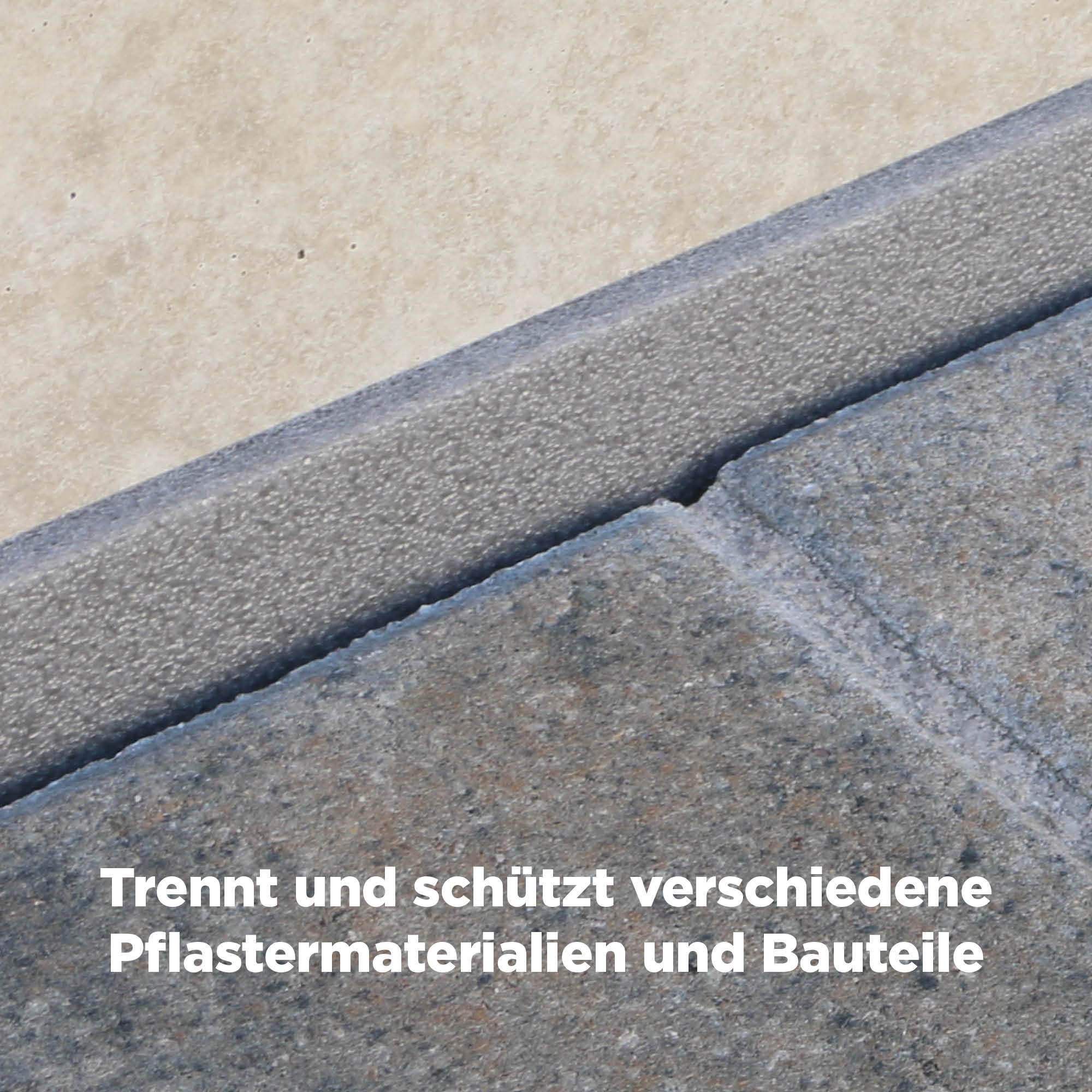 blizz-z Pflasterfugenband PE grau Länge: 10 m x Höhe: 10 cm x Stärke: 10 mm (1 Rolle) | Dehnfugenband für Garten- und Terrassenpflaster Fugenfüller | Made in Germany