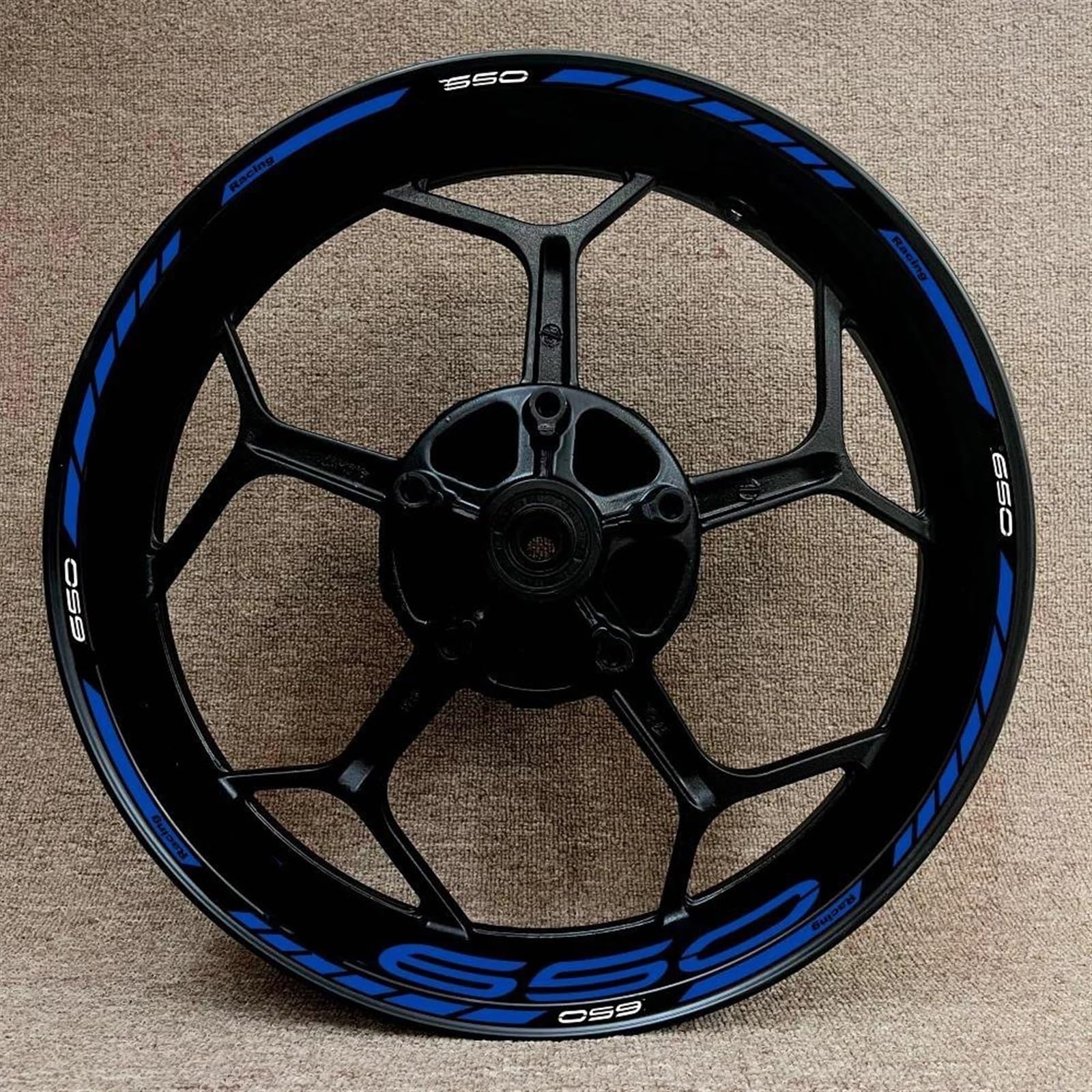 Stickers Motorcycle Wheel Stickers Night Reflective Decorative Rim for Kawasaki Z650 Z 650 Z-650(Style 1)