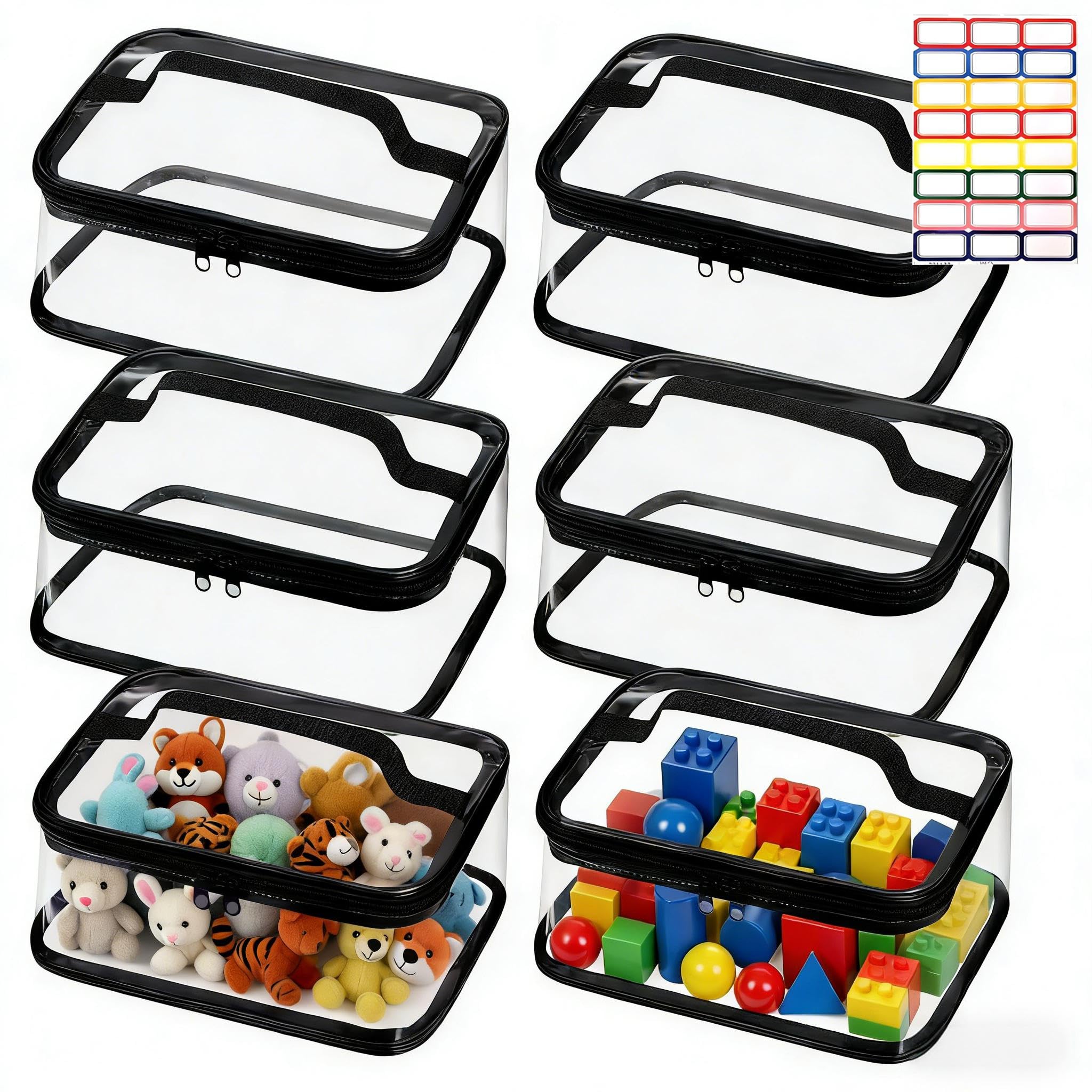Sac de rangement jouets transparent contre le désordre des petites pièces