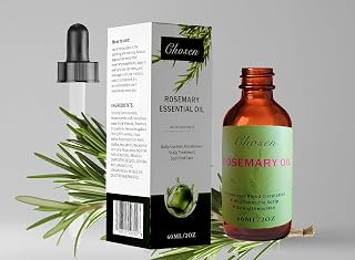 Chosen Hair Oil, Rosemary Essential oil & Mint Hair Oil, Split Ends & Dry Scalp Treatment - Made with Rice Bran &Essential Oils for strengthening, Moisturizing & Encouraging Healthier Hair