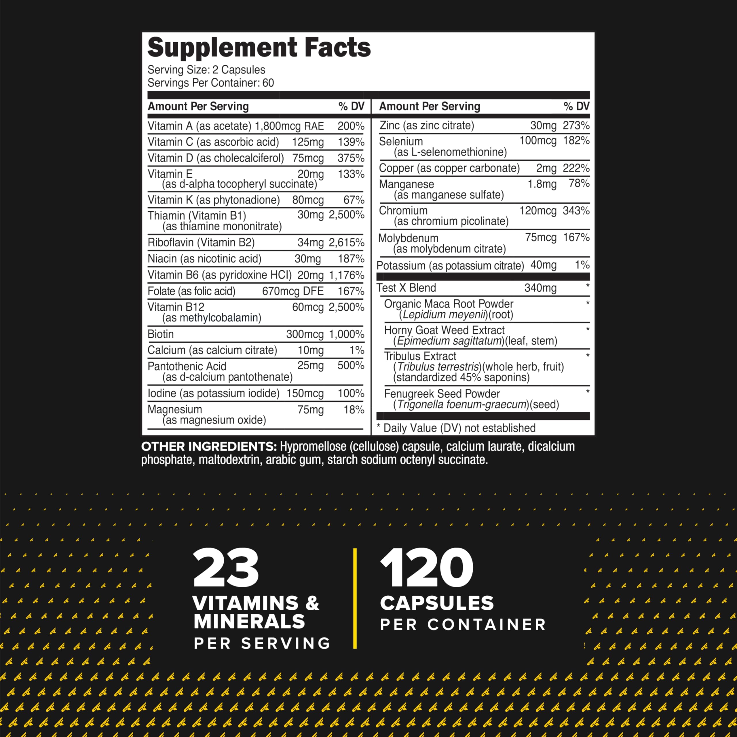 PrimaForce Multivitamin for Men (120 Capsules) 23 Vitamins & Minerals — Amazon image 2