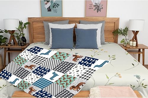 Miniatura 3 de Manta de perro salchicha de forro polar muy suave y divertida, manta de viaje para cama, sofá, 40 x 30 pulgadas para bebé