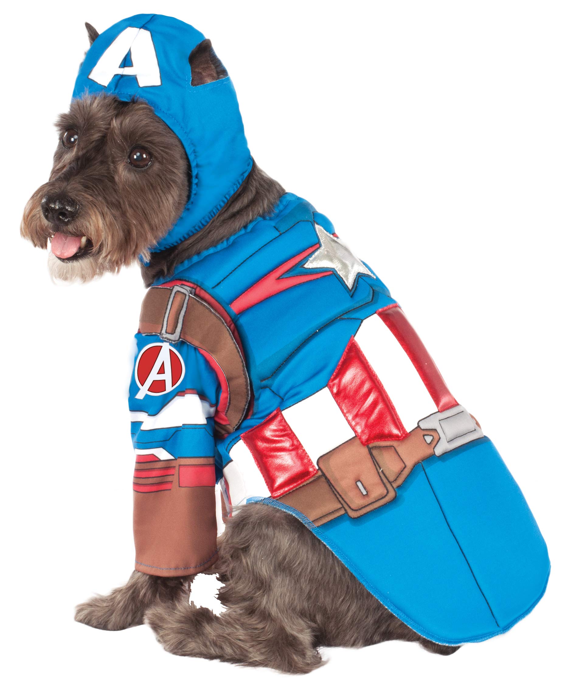 Rubie's Avengers Assemble Deluxe Captain America Pet Costume, Small