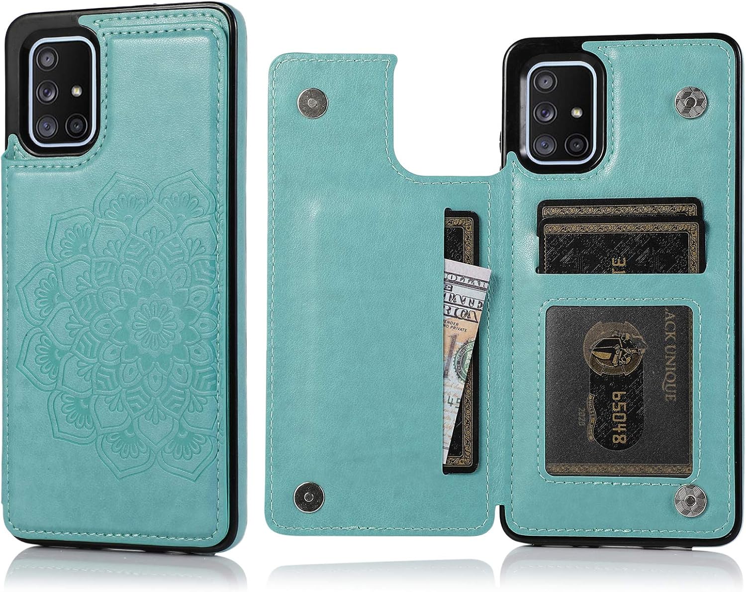 ACXLIFE Galaxy A71 5G Case A71 5G Card Credit Holder Wallet