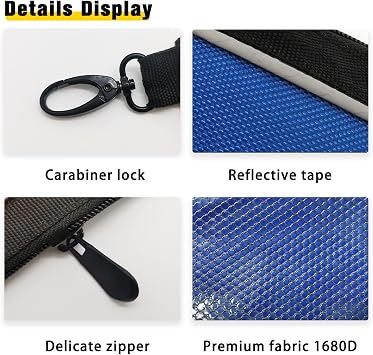 4 Pack Waterproof Mesh Small Tool Bags and 6 Pack Small Tool Pouches with Zipper