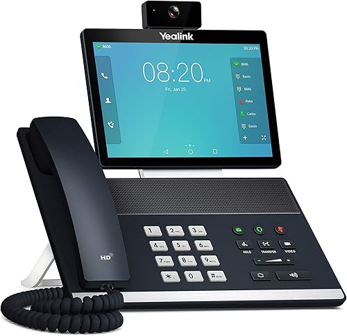 Miniatura 2 de Yealink Teléfono IP inteligente VP59, 16 cuentas VoIP. Pantalla táctil a color ajustable de 8 pulgadas. USB 2.0, Wi-Fi 802.11ac, Ethernet Gigabit de