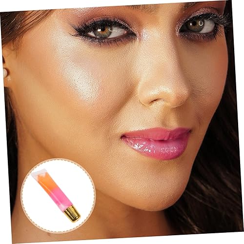Dual-color Lip Gloss for Women and Teen Hydrating Plumping Lip Oil with Moisture Portable Gradient Tint Natural Ingredients