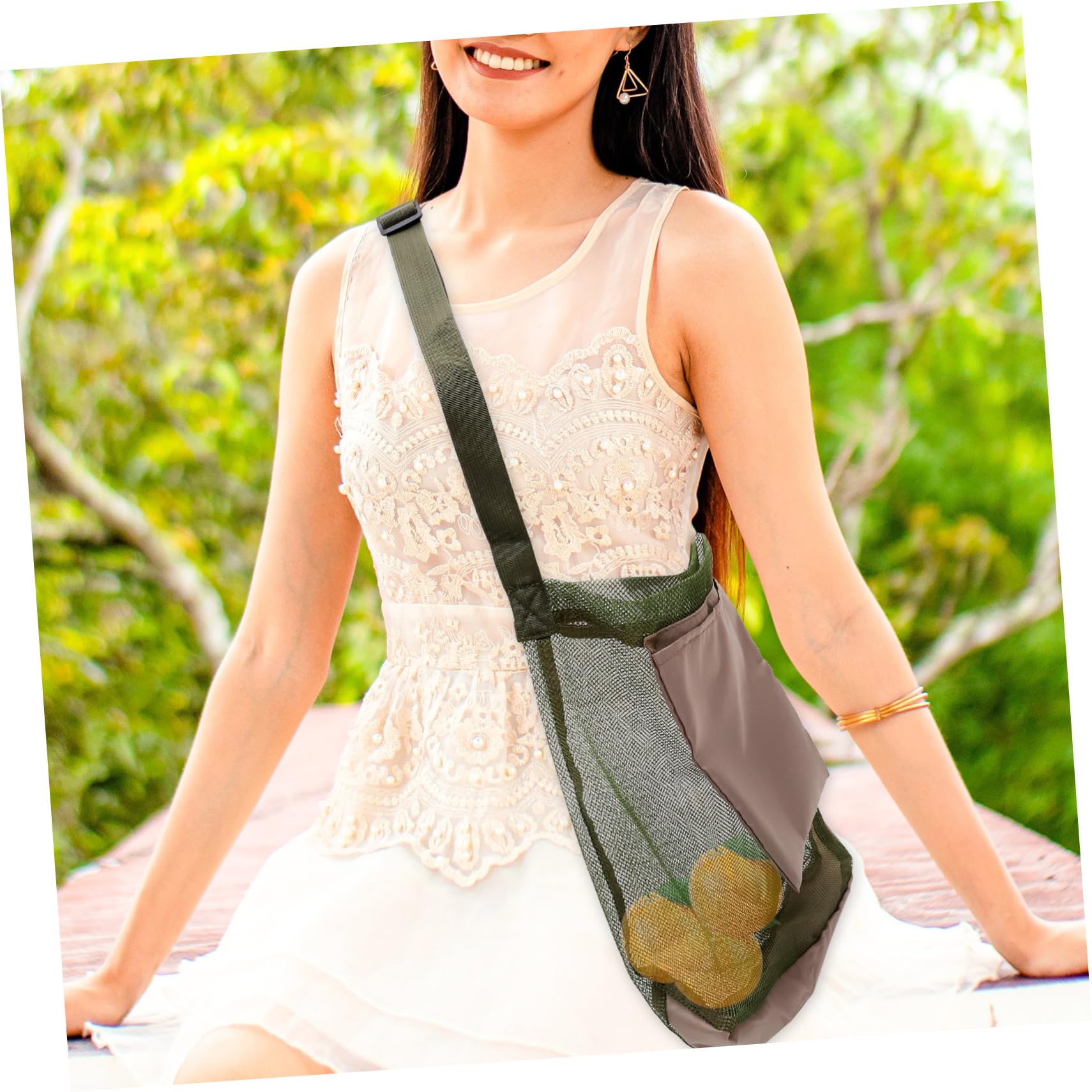 jojofuny palier Pliable Trousse Poche de butinage de Fruits Pochette Rangement Pochette de Rangement de butinage de Champignons Poche de Nourriture rapporter Green