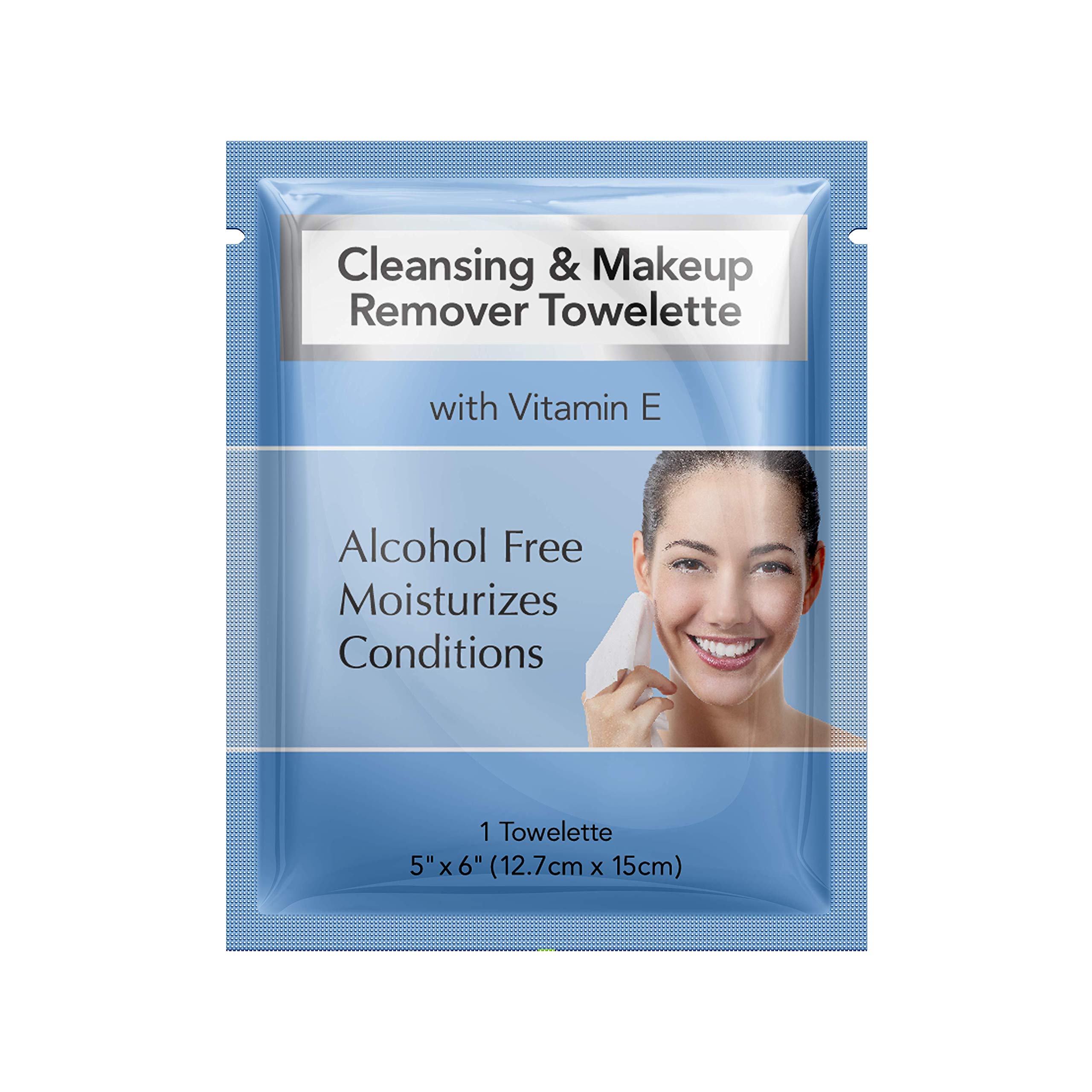 Diamond Wipes Cleansing and Waterproof Makeup Remover Wipes Pack of 50ct Alcohol Free Wipes with vitamin E