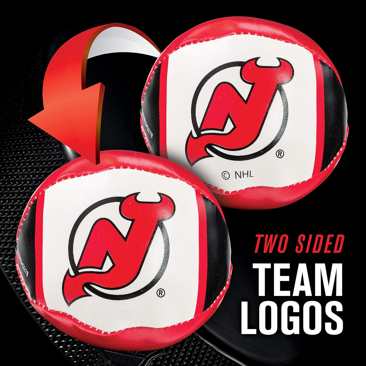 Franklin Sports New Jersey Devils NHL Mini Soft Hockey Stick Set - NHL Team Soft Foam Mini Hockey Stick and Ball Set - Great Toy for Kids : Games : Sports & Outdoors