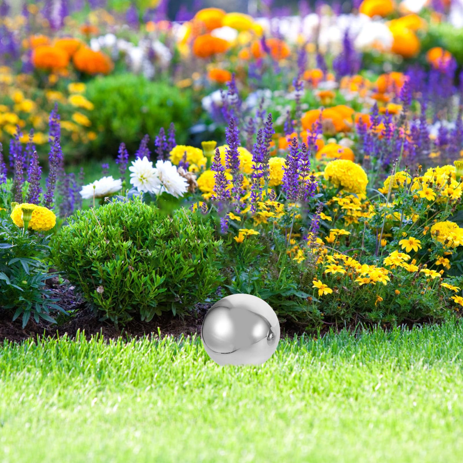 ifundom Sfere Decorative Specchiate in Acciaio Inox 6 Pezzi per Giardino