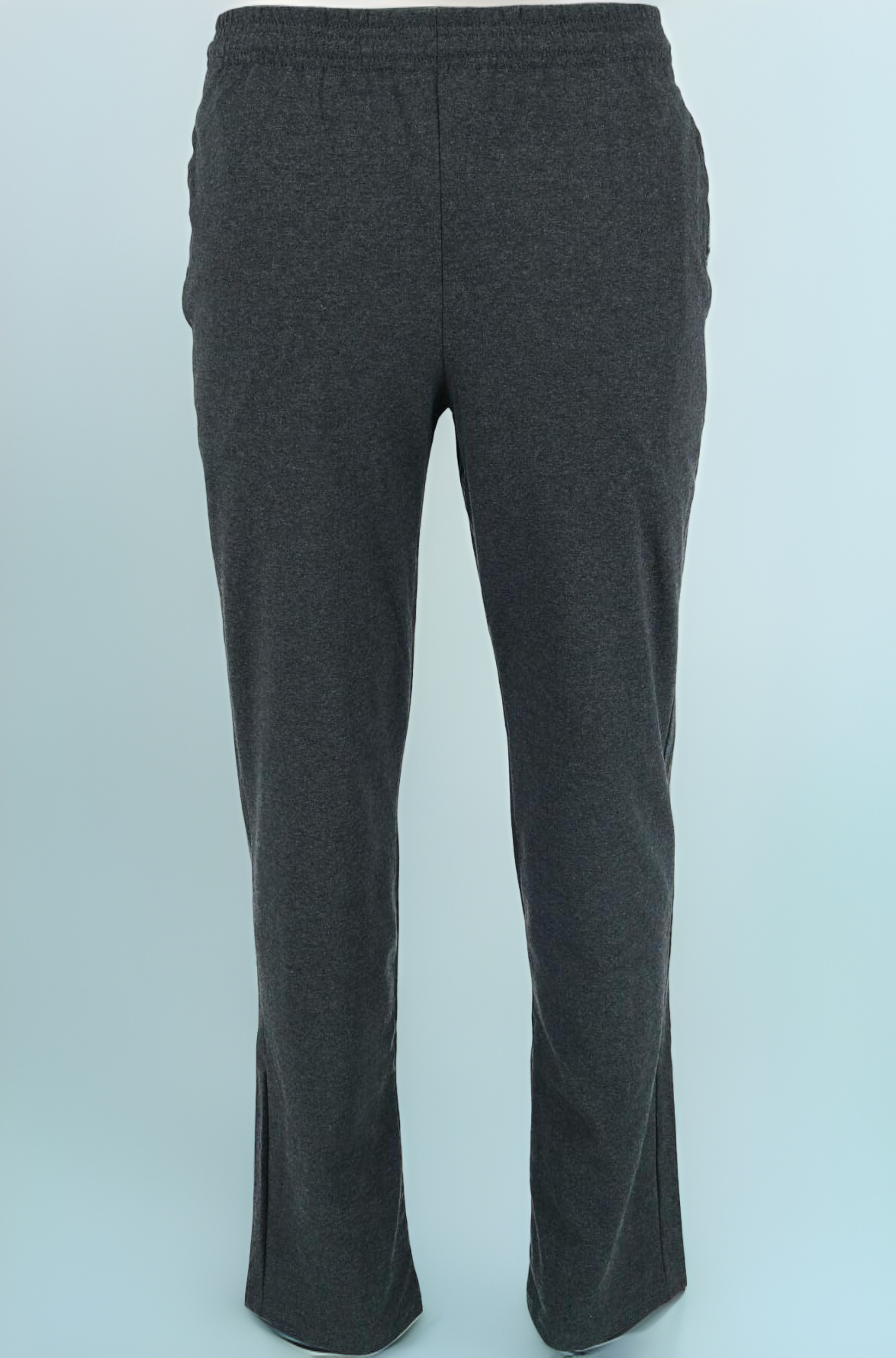 Hanes Men's Jersey Pant, Charcoal Heather, Large