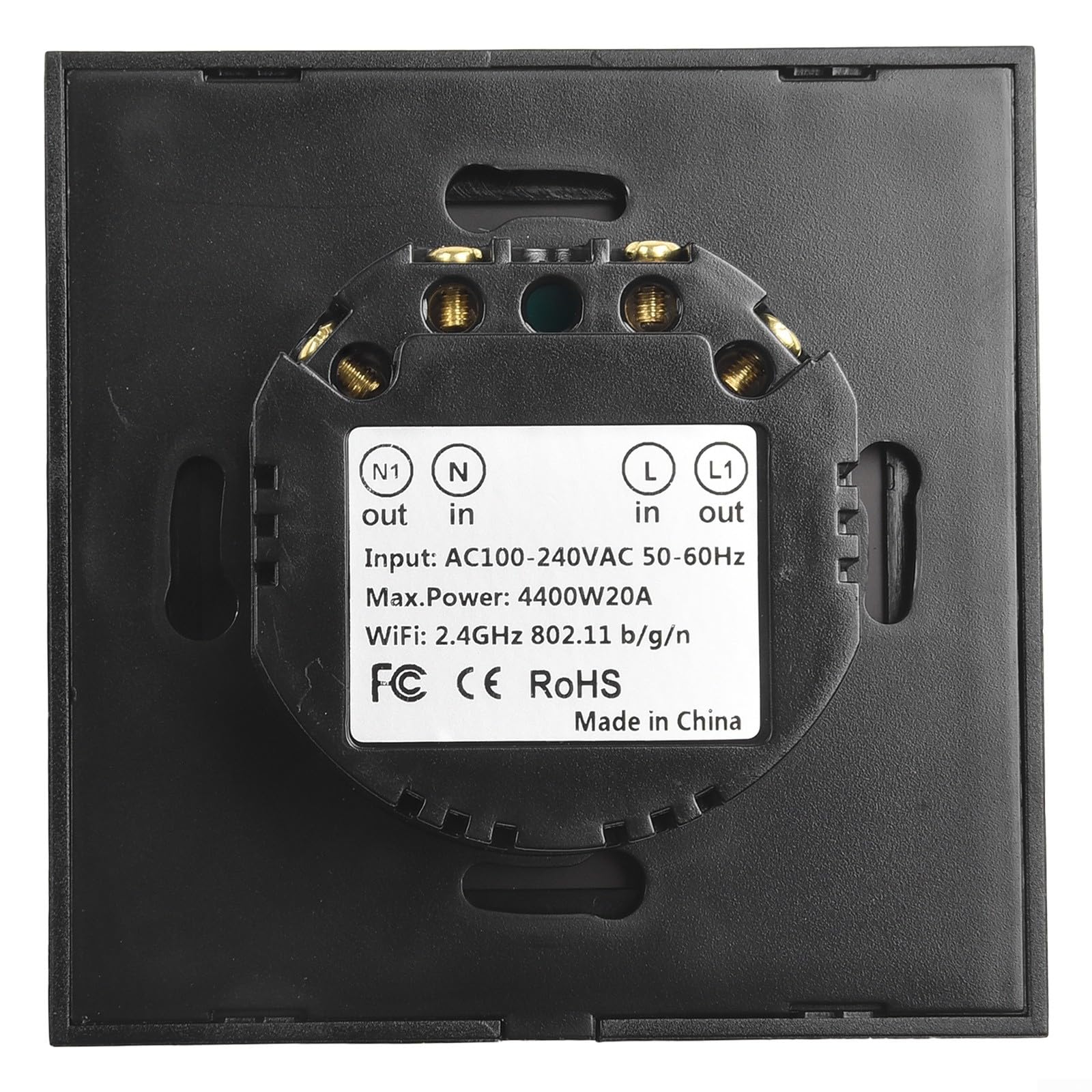 HpLive Smart WLAN Heizungsschalter 20A Touchscreen Timer Fernbedienung für Warmwasserbereiter Boiler, für Tuya App Sprachsteuerung(Schwarz)
