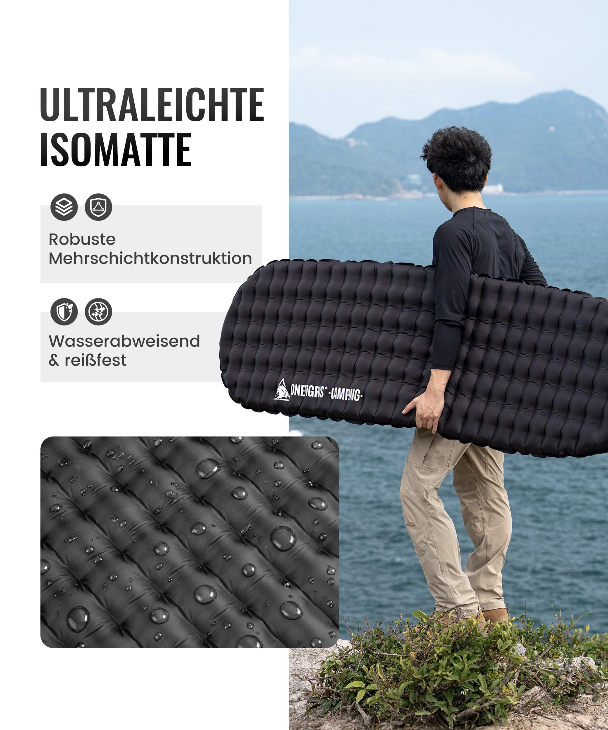 OneTigris LITEJADE karimata samopompująca, ultralekka
