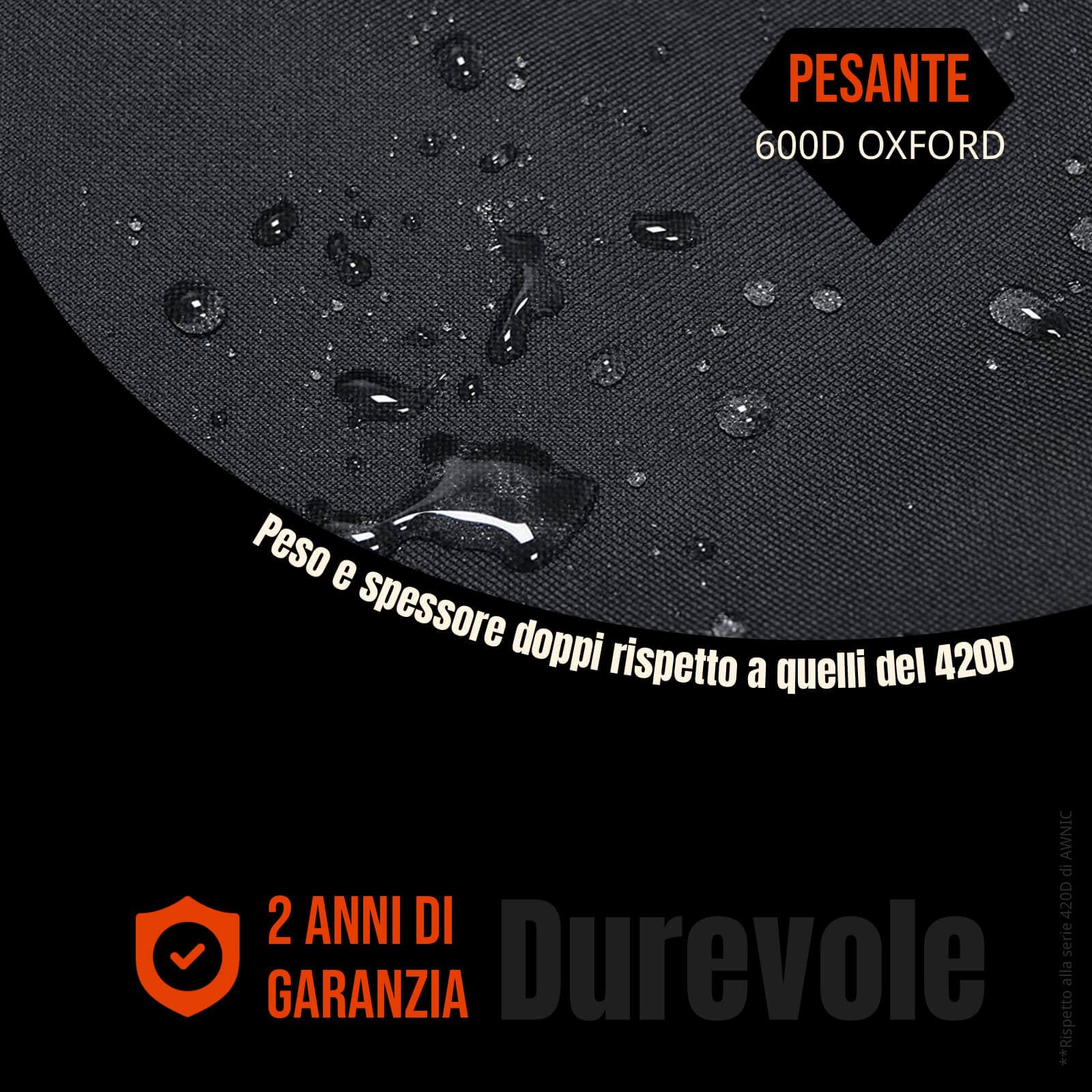 AWNIC Coprisedie da Esterno Impermeabile, 600D Resistente Oxford Tessuto Coprisedie da Giardino Impilabili con Sfiato per Sedie Impermeabile Resistente allo Strappo Antivento Anti-UV, 65x75x120/85cm