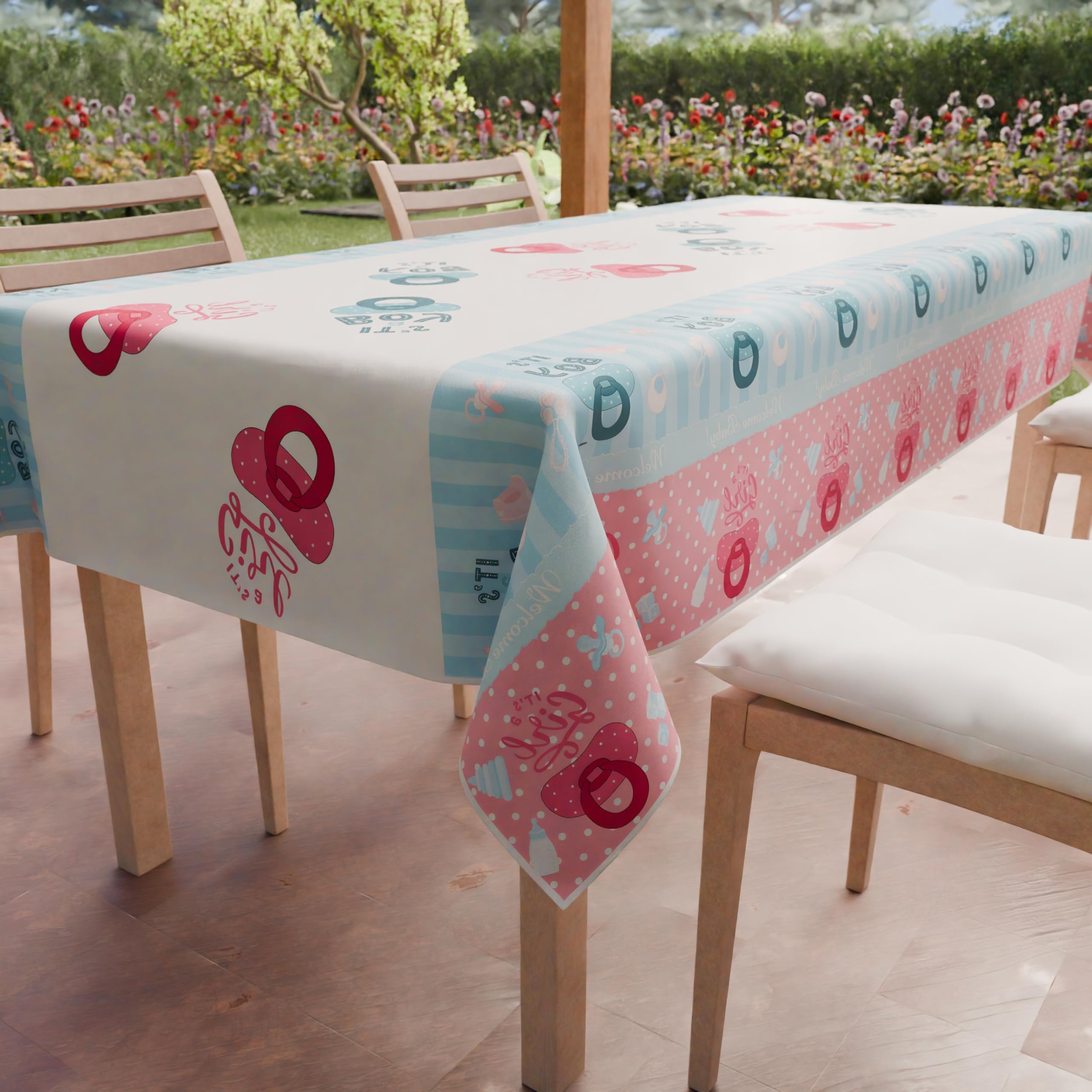PETTI Artigiani Italiani - Nappe, Nappe de Table, Nappe Rectangulaire, Nappe Anti Tache, 180x140 cm, 100% Made in Italy