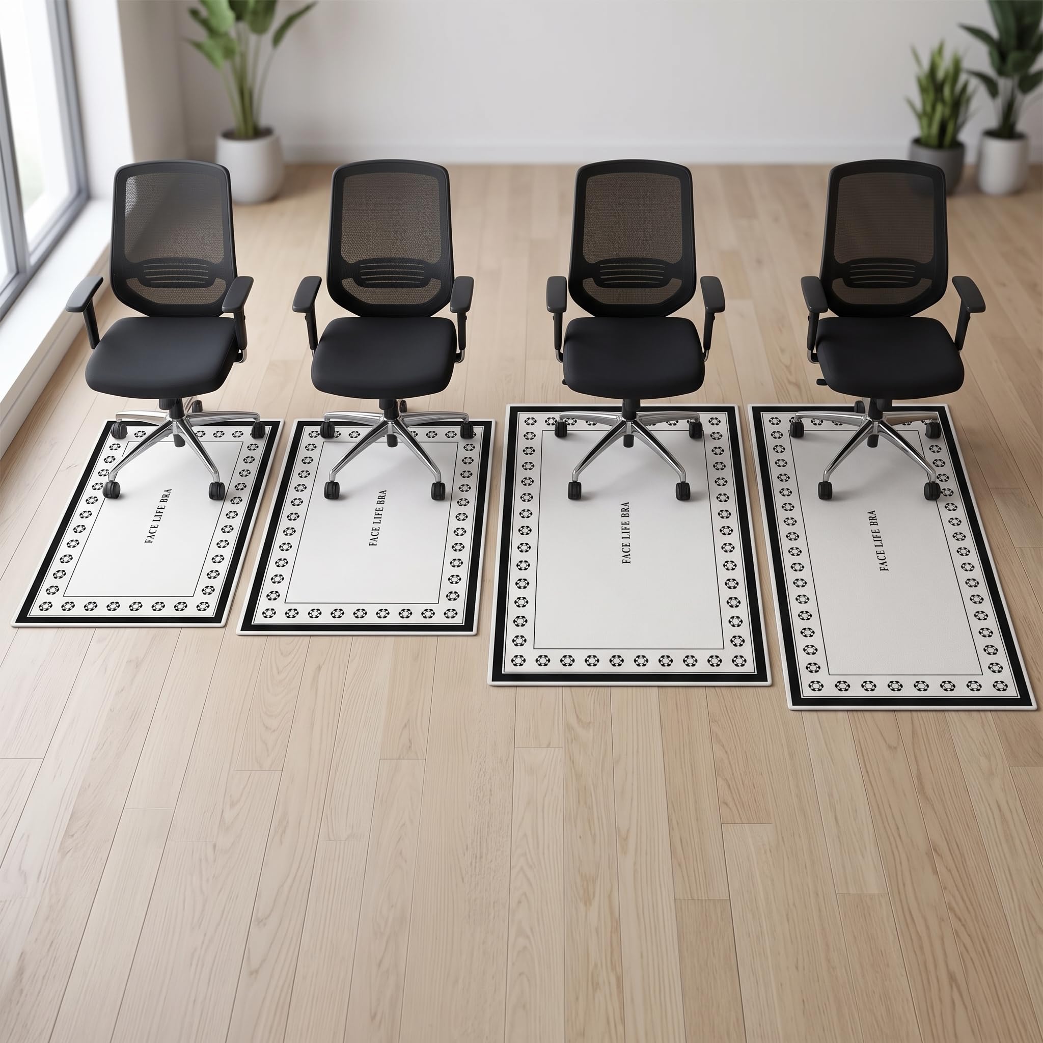 Protector Suelo Silla Ruedas Antislizante para un Espacio Trabajo y Protegido, Gris Moteado-Cuadrado (Alfombra insonorizada Antideslizante), 100 * 120