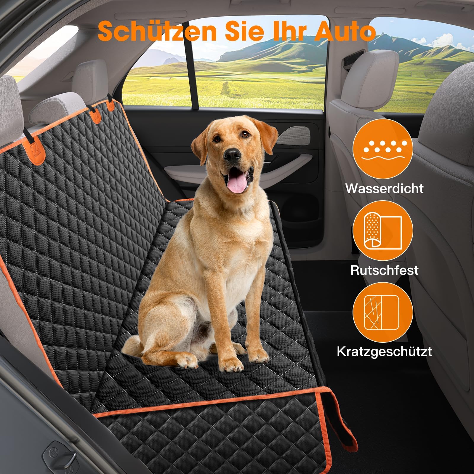 Funda Coche para Perros para VW Golf 6 Cabrio Year 2011-2016