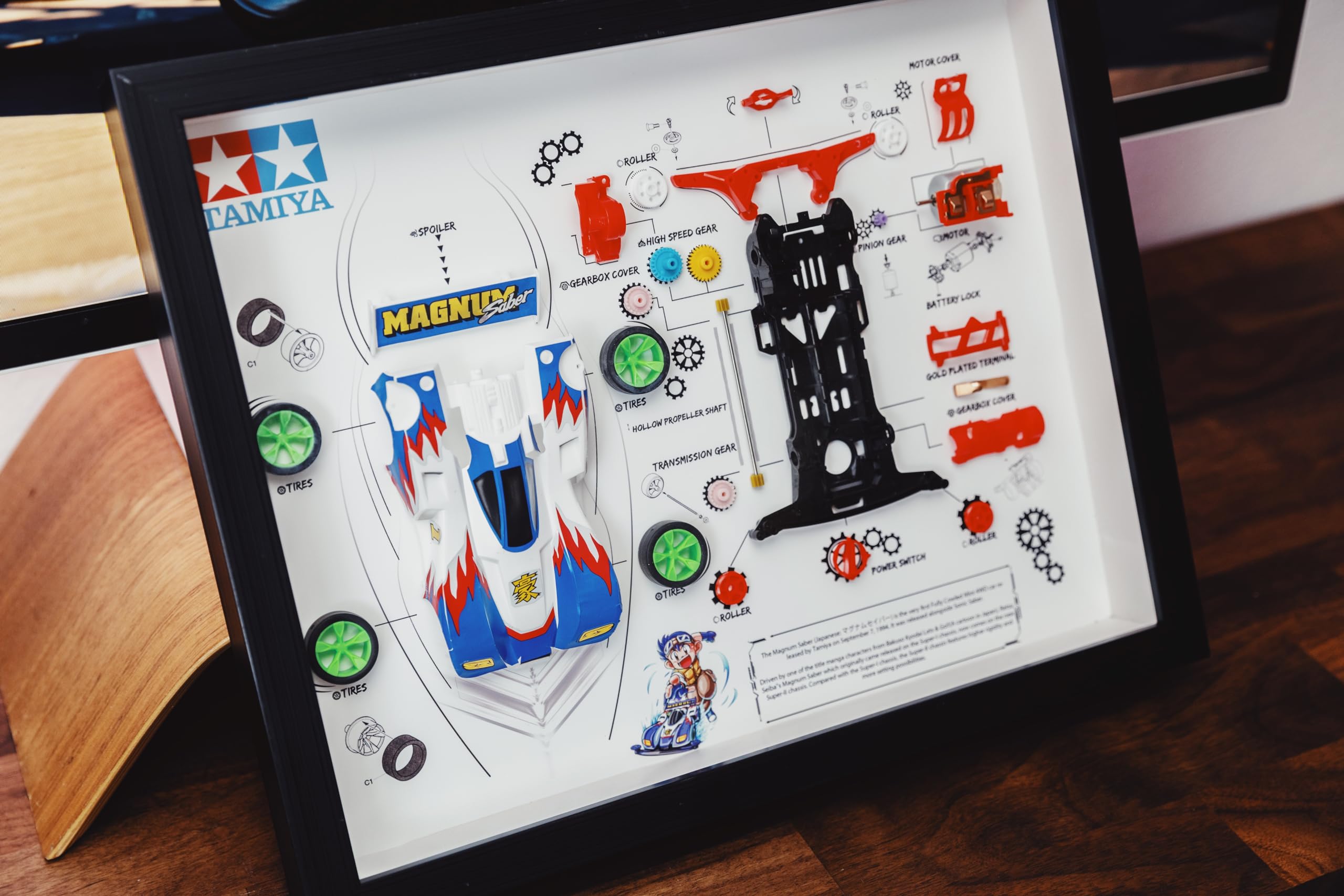 Amazon.com: Disassembled Mini 4WD Frame Art, Mini 4WD Teardown