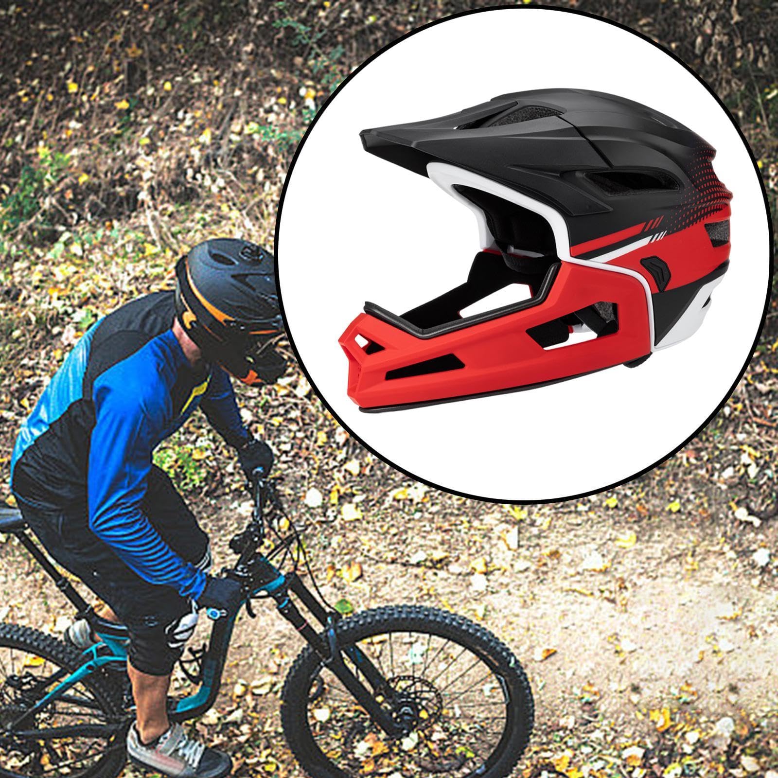Casque Intégral pour VTT, Casque de Vélo, Confortable pour Hommes et Femmes, Casques de Vélo pour Skateboard, Snowboarders, Adultes