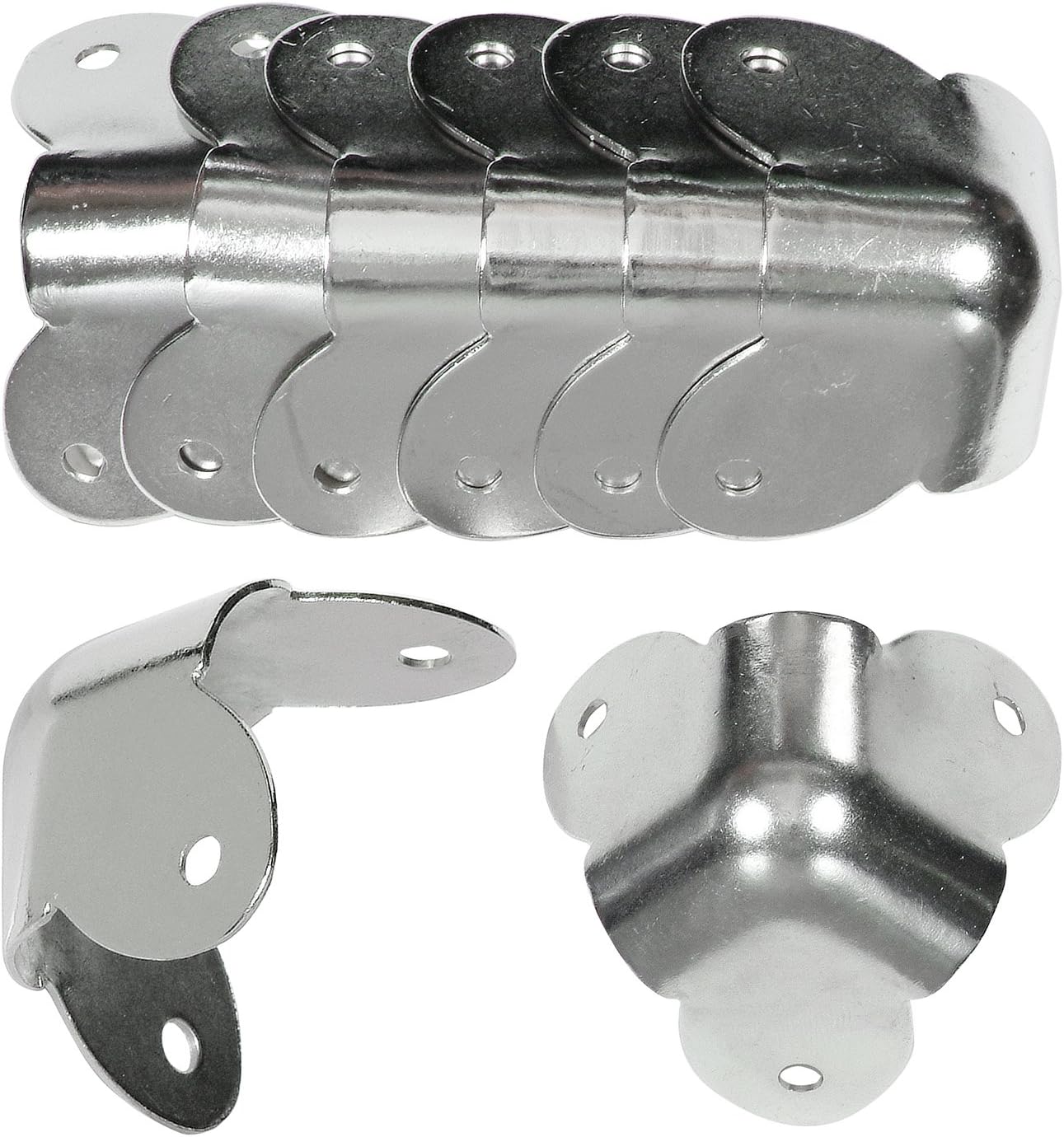 Reliable Hardware Company RH-1510-8-A Corner, 8 Count Steel, Nickel Finish