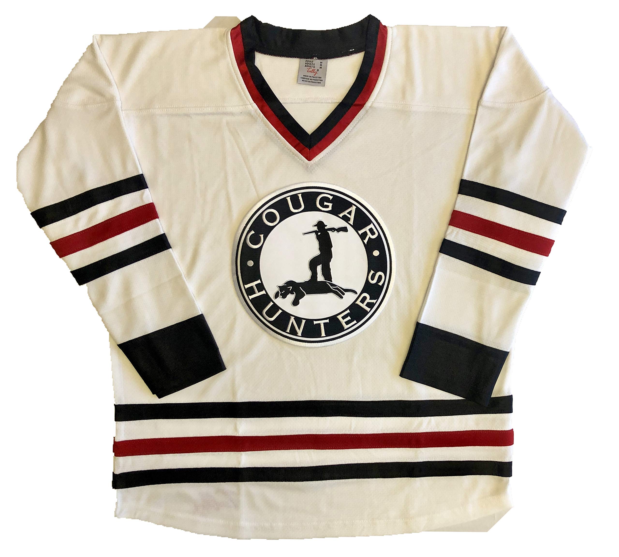 Cougar Hunters Jerseys - We are Ready to Customize with Your Name and Number (White, Adult S)