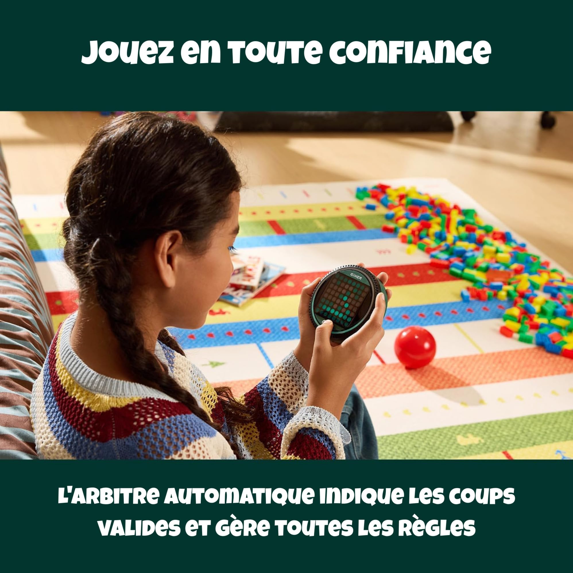 GiiKER Super Reversi – Jeu de Plateau LED Fin 8x8 | Jeu de stratégie Reversi/Othello | IA Solo + 2 Joueurs | 500 Niveaux de difficulté | À partir de 6 Ans