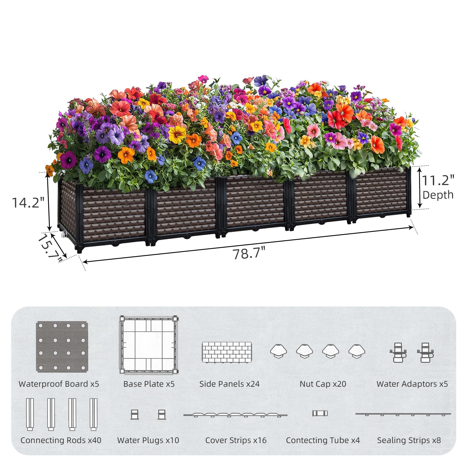 Amazon.co.jp: 屋外植物用大型プランター 高さ14インチ プランター