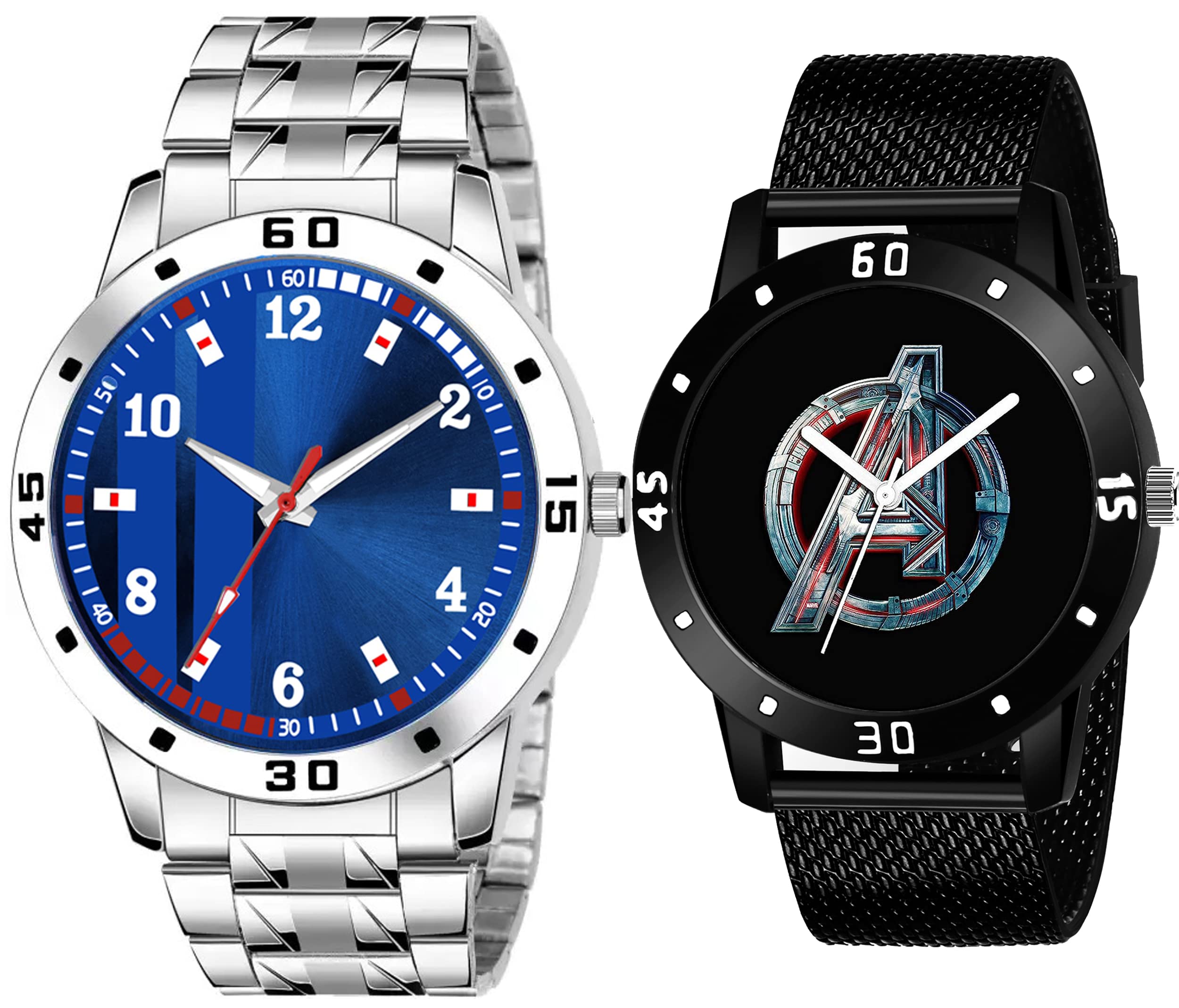 just like Set of 2 Analog Wrist Wathes for Boy and Men Watch (Blue) (B0BYT19D9G) Amazon Price History, Amazon Price Tracker