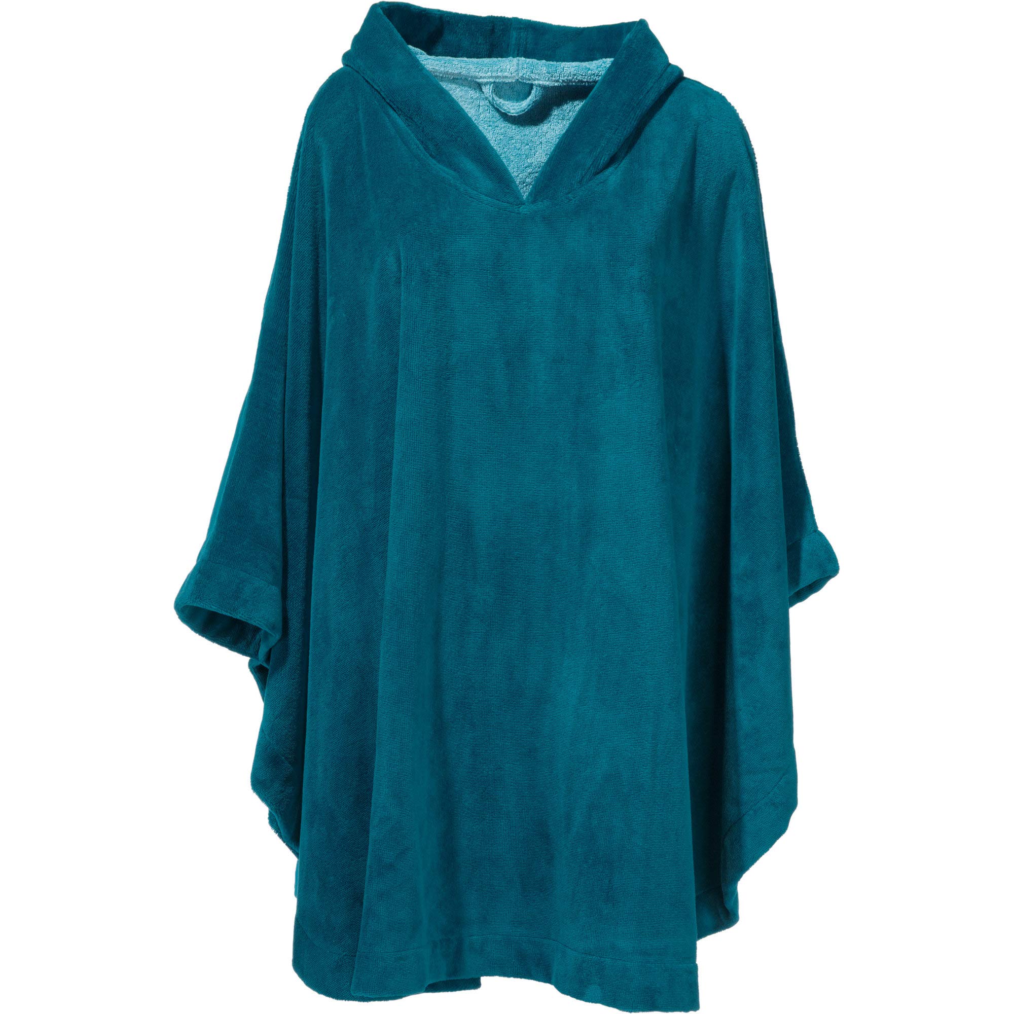 Erwin Müller Damen - Herren - Surf-Poncho - mit Kapuze - Badetuch - Umkleide-Hilfe - Velours-Frottier Velours