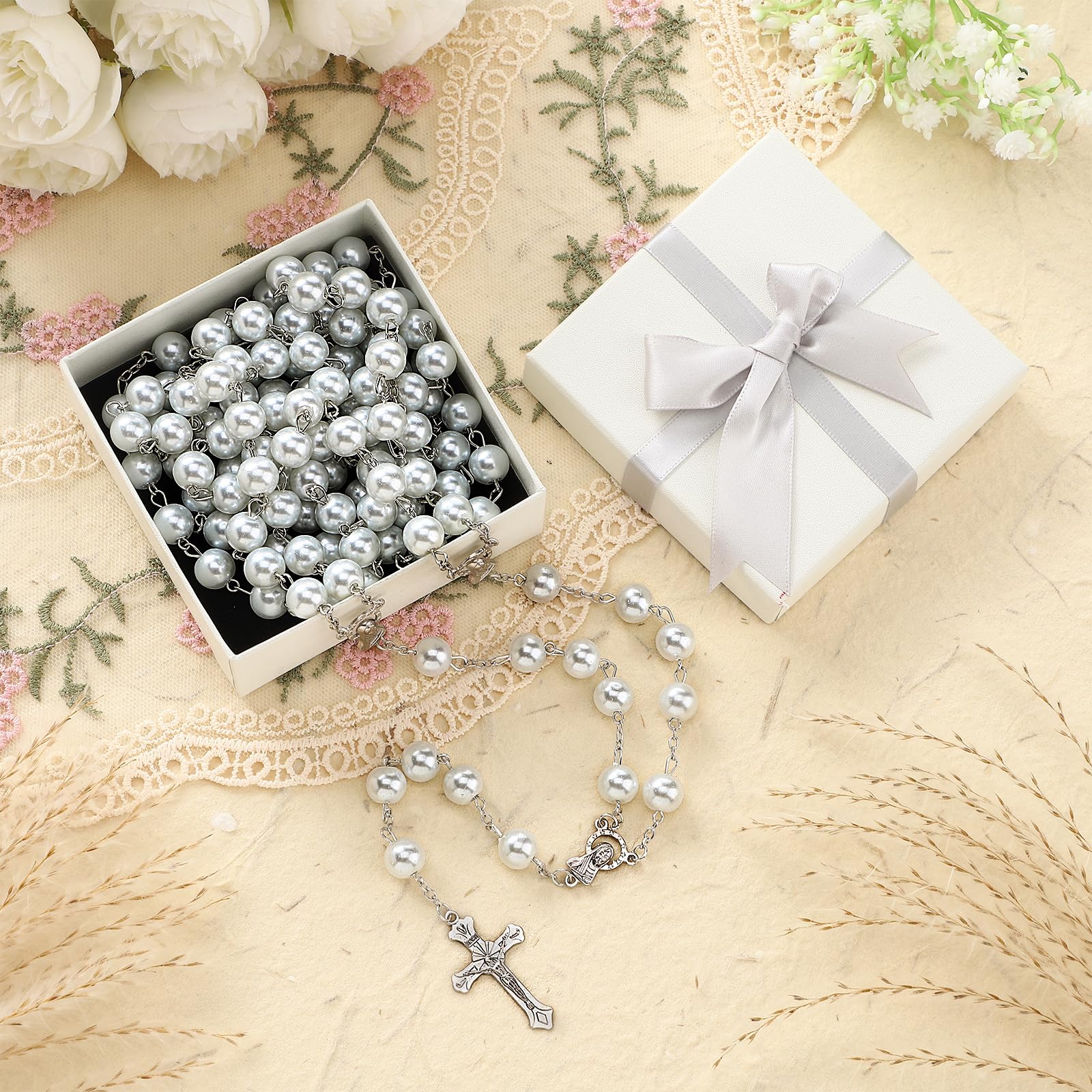 Cuerda de lazo blanca para boda, hermosa cuerda decorativa de oro blanco, cordón tradicional de lazo, lazo de boda para ceremonia, lazo tradicional para Boda para Los Novios, regalo de novia