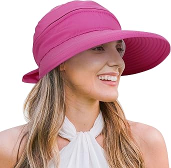 Verabella Womens Beach Hat Summer Lightweight Sun hat for Hiking Sun Protection Visor Sun Protection Hat