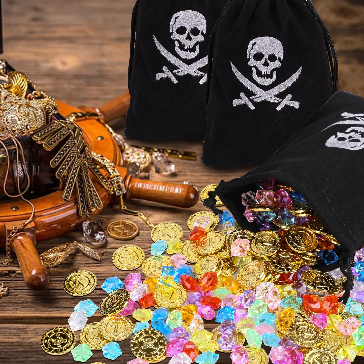 Dncvb 186 Pieces Pirate Treasure - Image 3