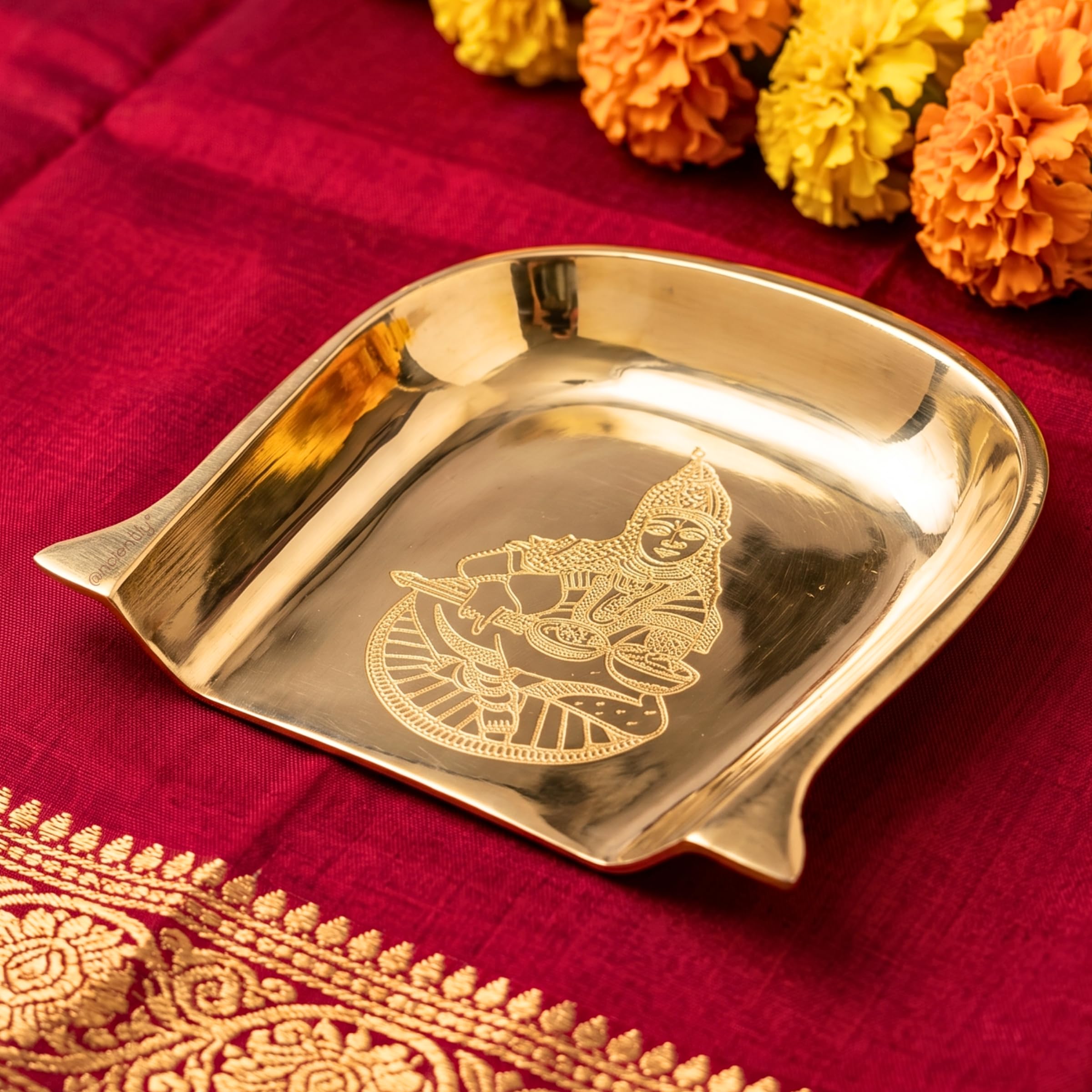 anciently Annapoorani Brass Muram/Maa Annapurna Devi Small Soop for Pooja - Traditional Pital Sup/Moram/Supli for Chhath Puja & Return Gifts, Brass, Gold Colour, 1 No-image-38