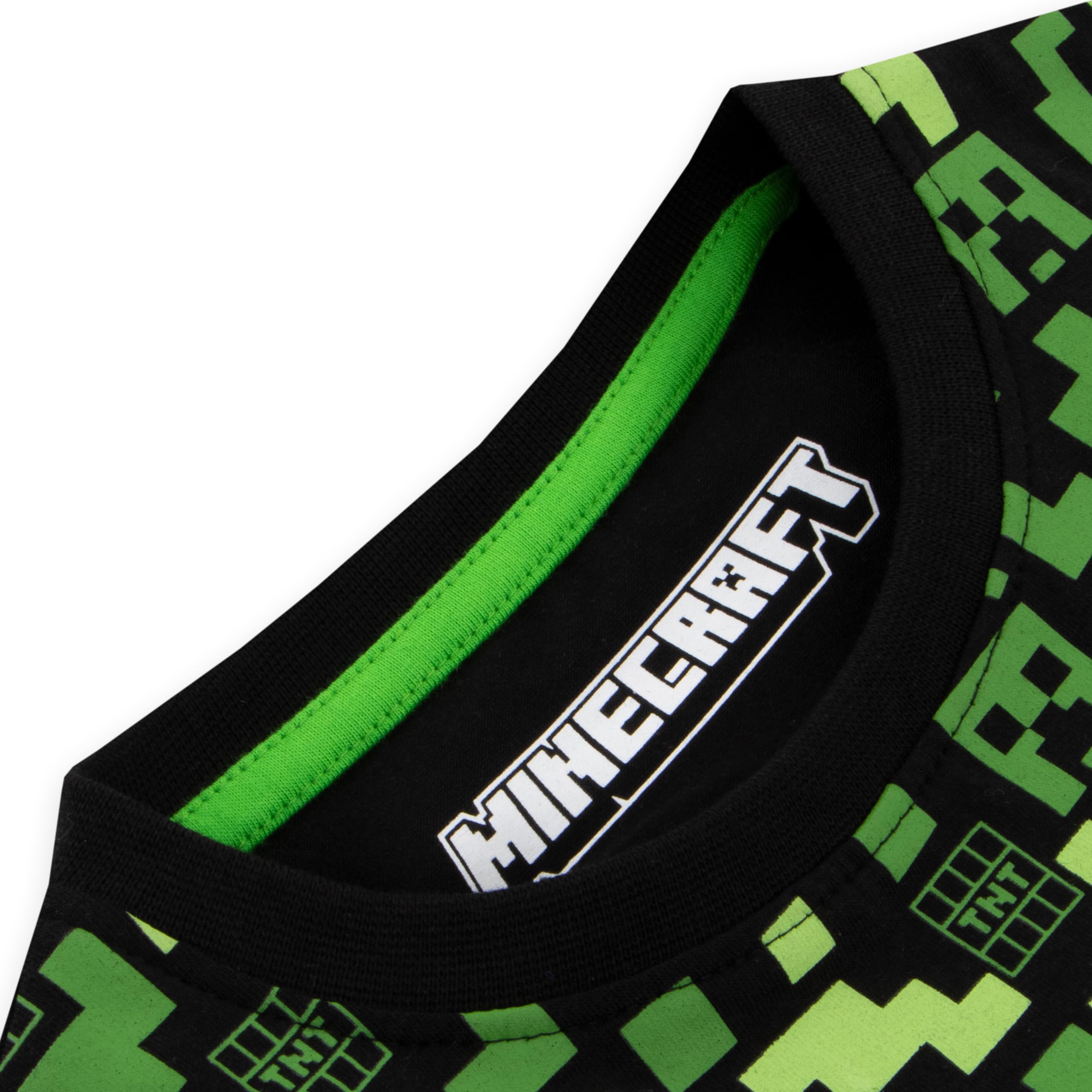 Minecraft Vêtements pour garçons T-Shirt, Shorts et Bermudas Creeper Garçon | T-Shirt Enfant Jeu Garçon