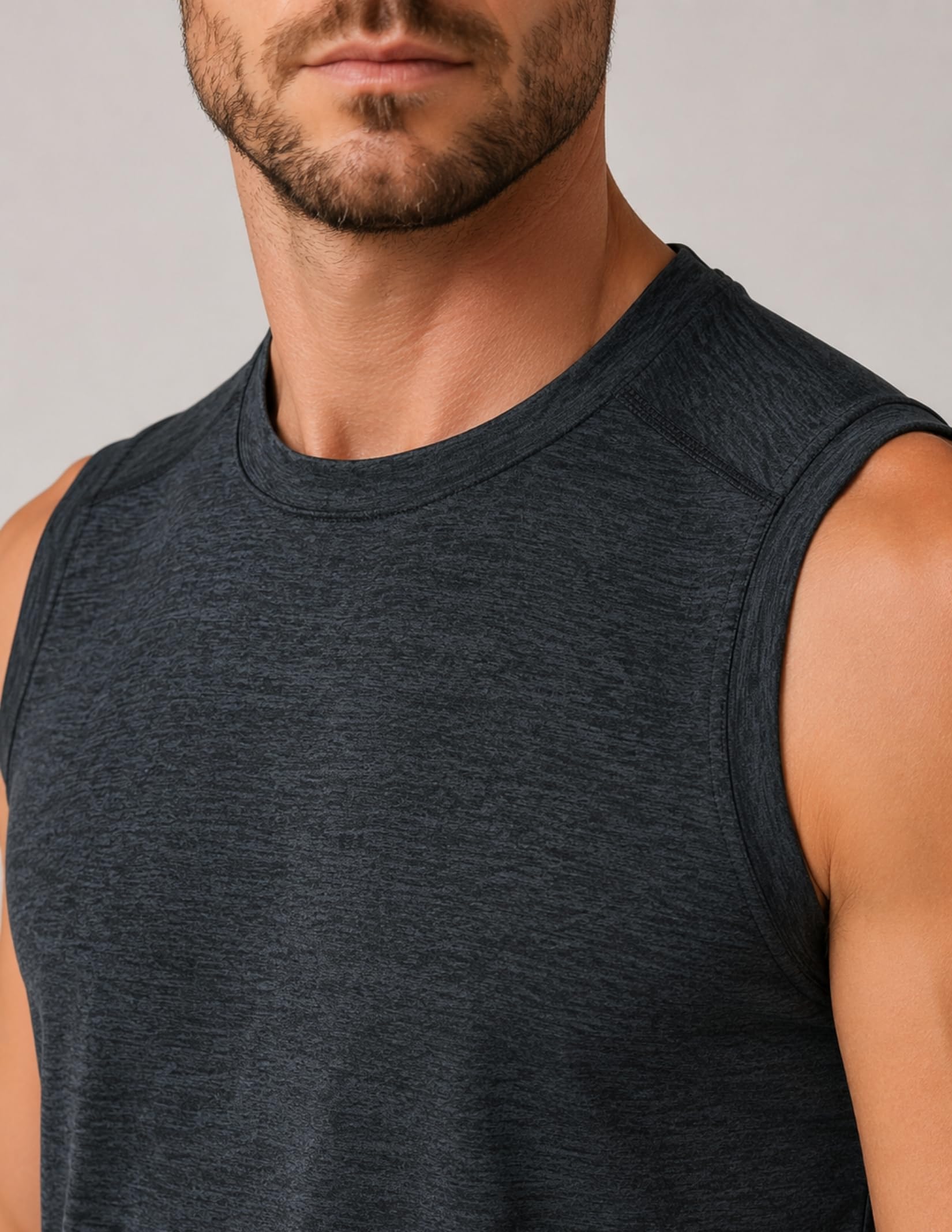 Liberty Imports Athletic Crew Neck Sleeveless Shirts Sin Mangas Hombre (Pack de 5)