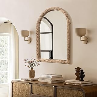 LuxenHome Arched Wall Mirror, 23.5