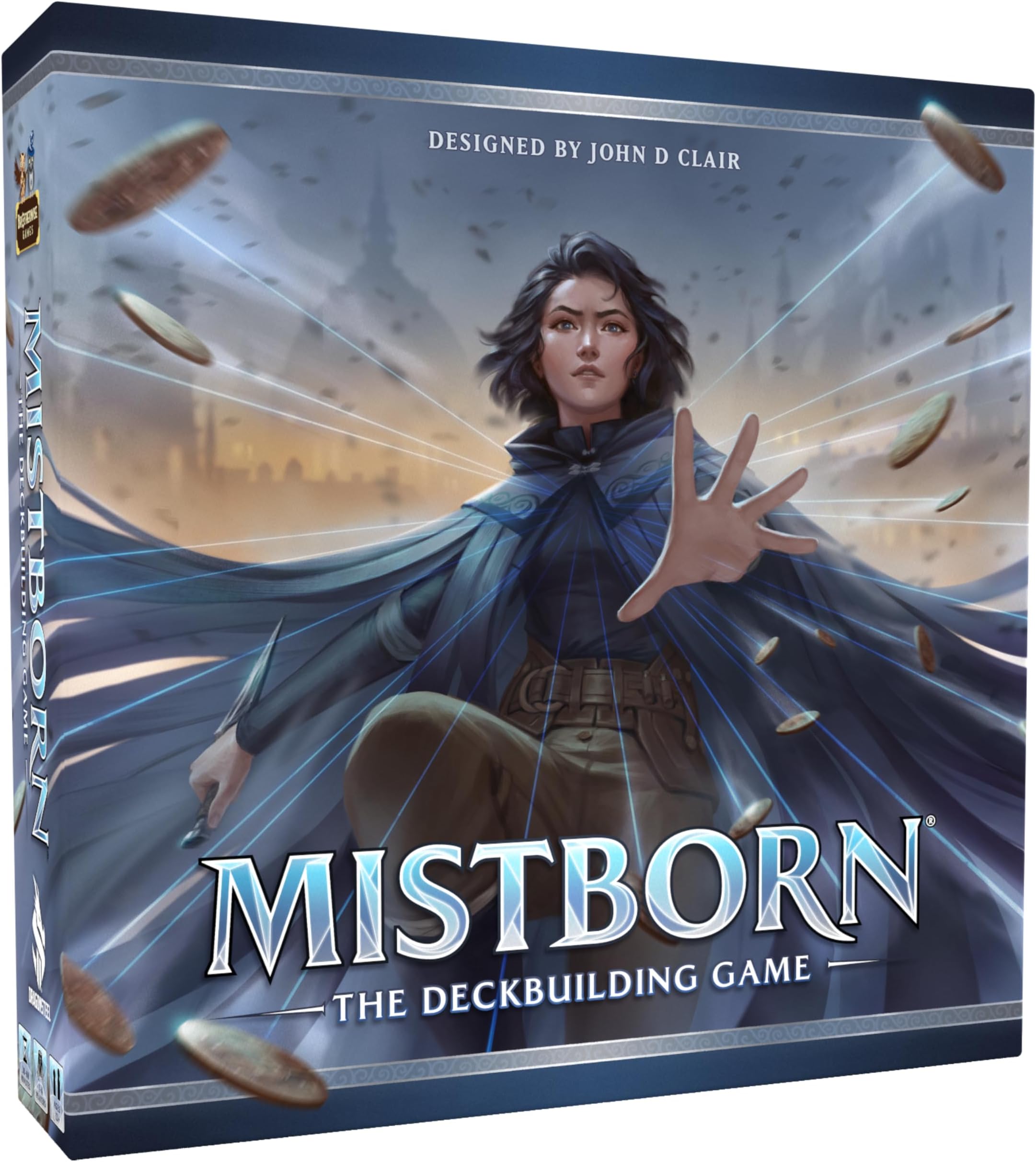 Mistborn Deckbuilding Game by Brotherwise Games | Fantasy Card Strategy with Allomantic Powers | Build Your Deck, Burn Metals, and Battle Through Cinematic Missions | 1 to 4 Players | Ages 13+
