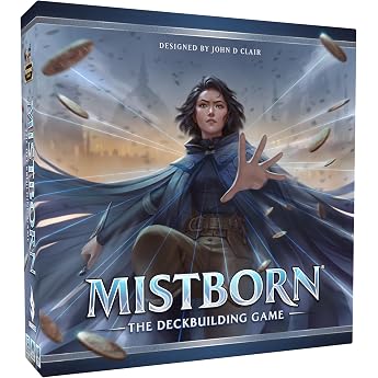 Brandon Sanderson's Mistborn Deckbuilding Game - Forge Alliances in Epic Metal-Burning Battles - Cooperative Card Game - Immersive Strategic Gameplay - 1 to 4 Players from 13 Years