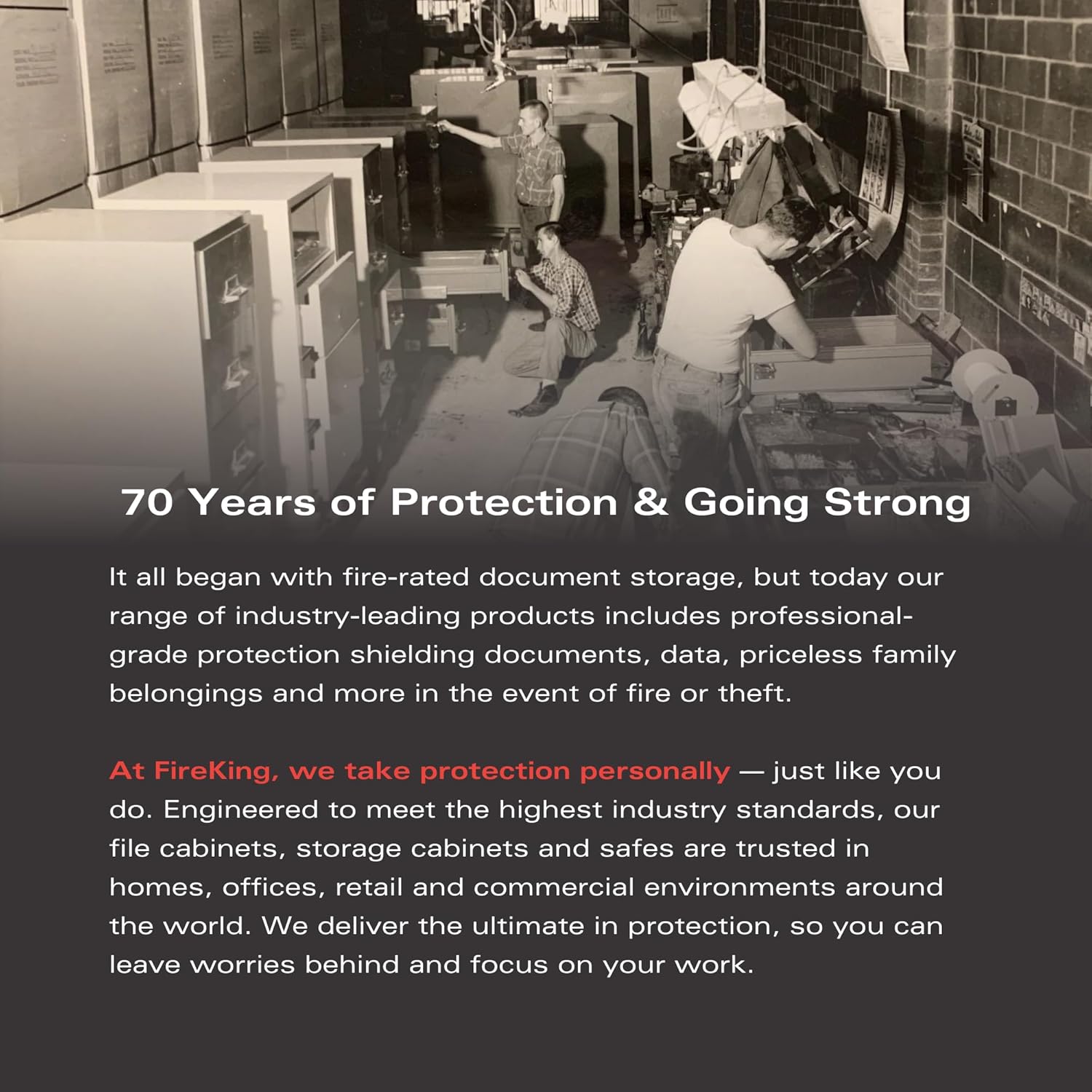 FireKing Mini Safe with Single Nose Lock, Lock Box for Home, Fire-Rated, Compact Safe for Valuables, Small & Portable, Programmable Safes, Black