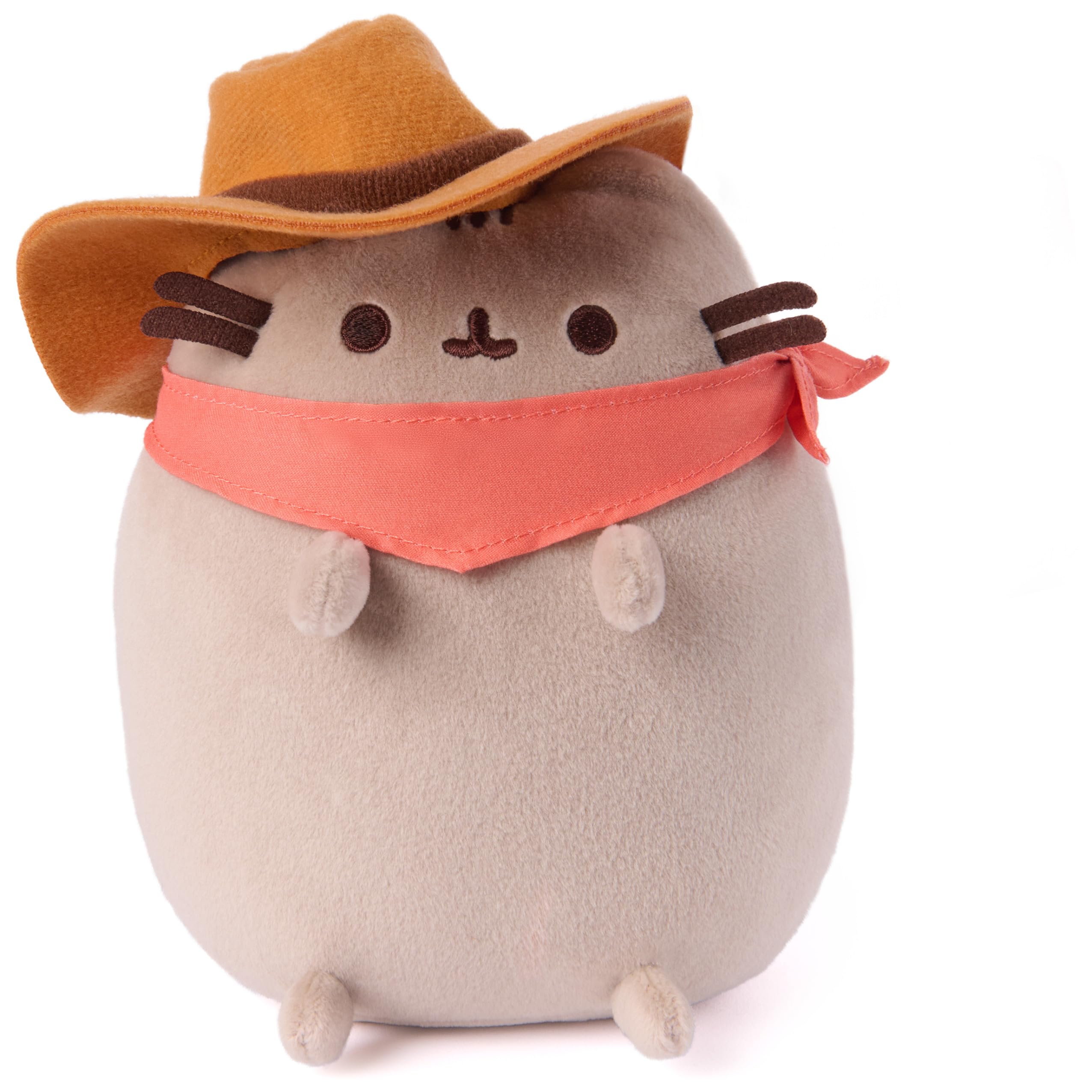 Pusheen Cowboy Squisheen 6-Inch Squishy Plush Toy; Ages 8+ | Promotes Exciting Character Roleplay, Early Sensory Discovery, and Creative Storytelling; Soft, Comforting, Collectible Plush