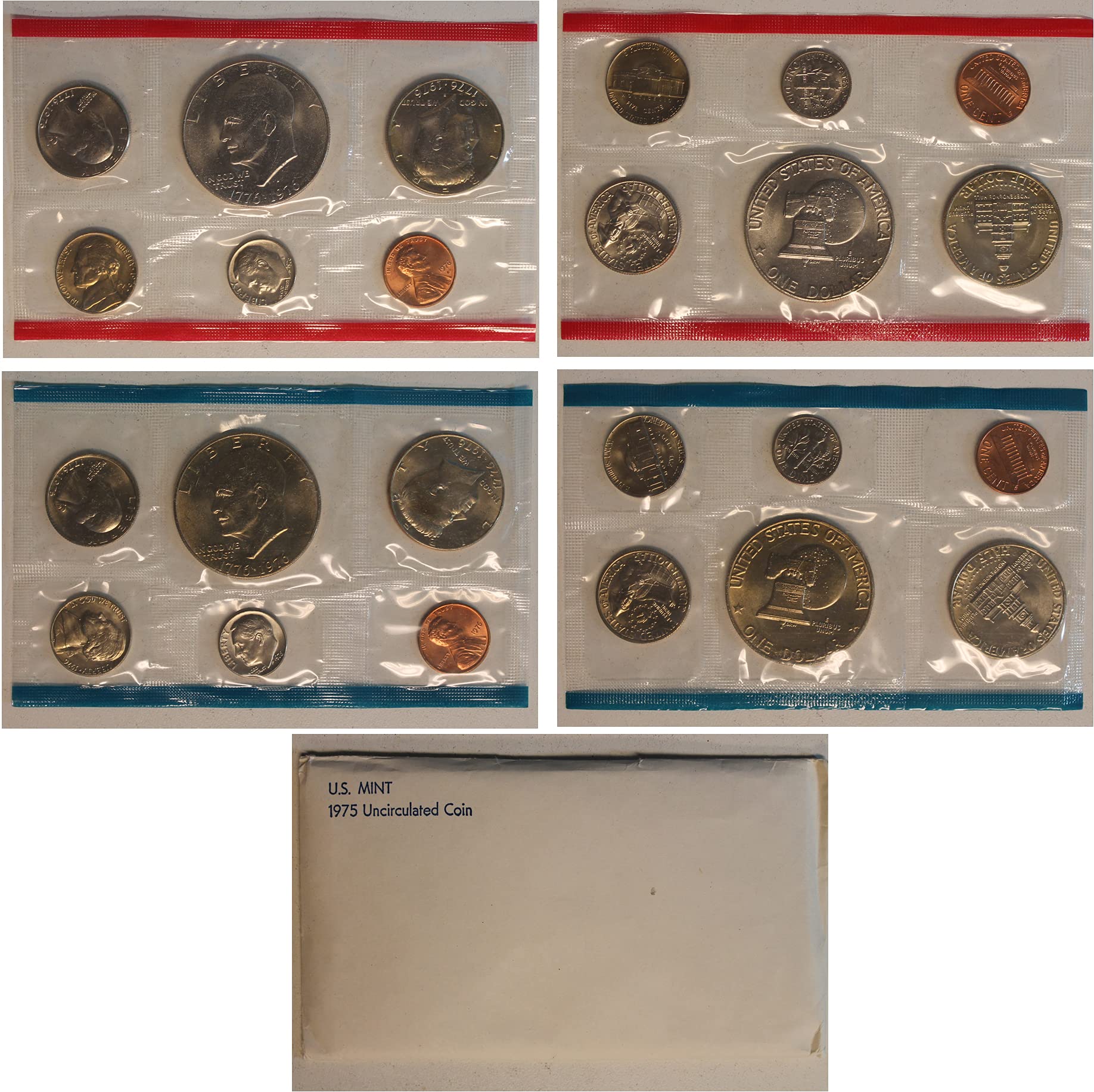 1975 United States Mint Uncirculated Coin Set in Original