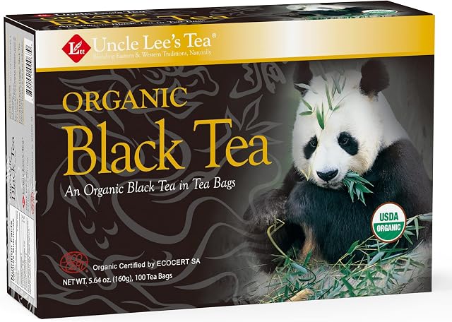 Organic Black Tea by Uncle Lee's Tea, 100-pack