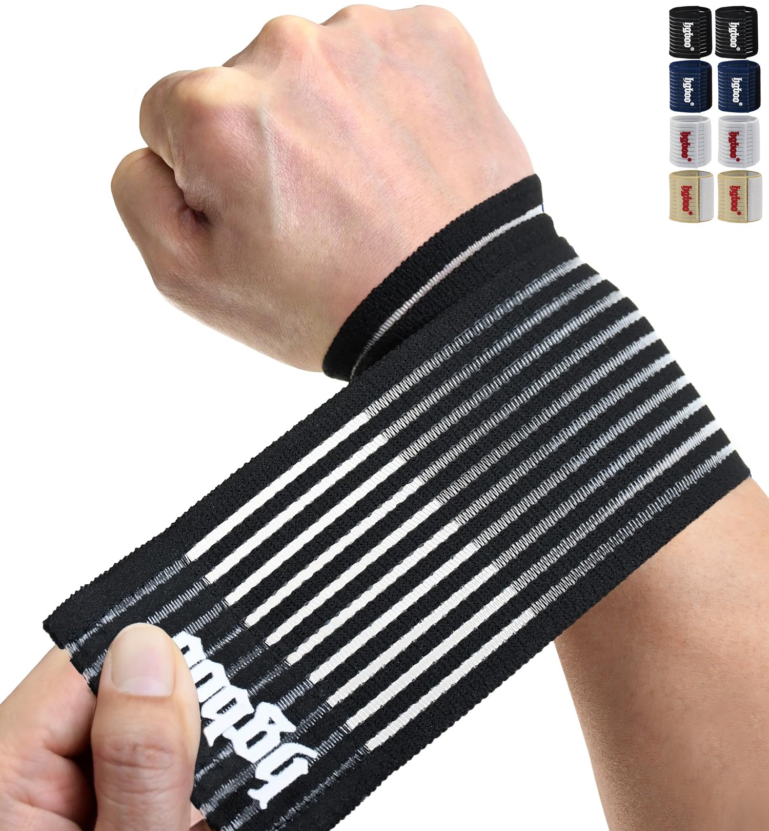 Compression Wrist Bands 2 PCS High-Elastic Straps Wrist Wraps Wrist Brace for Sports Weightlifting Tennis Basketball Tendonitis Carpal