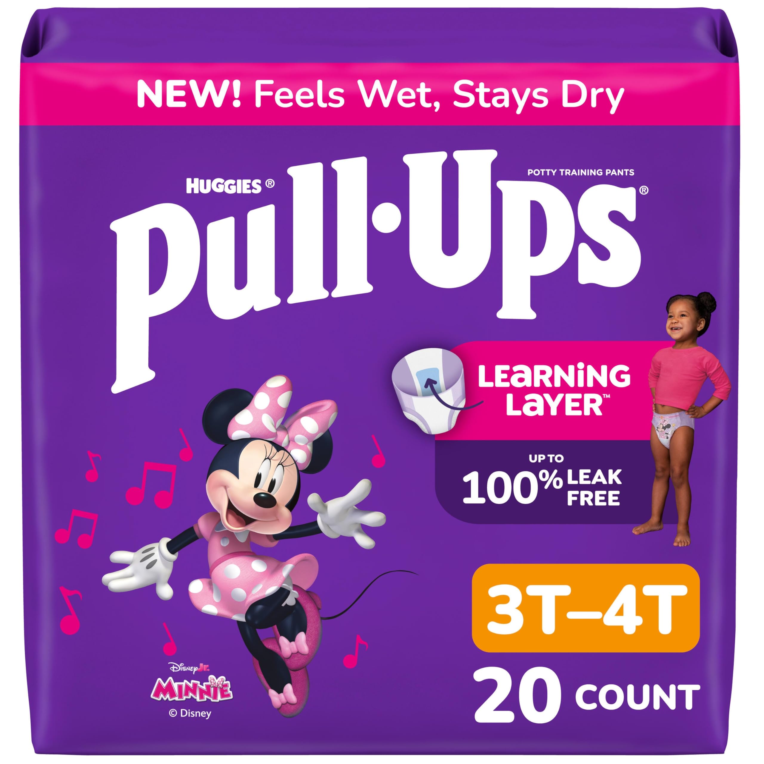 Photo 1 of ***Package opened, but the product is new.*****
Pull-Ups Girls' Potty Training Pants, Size 3T-4T Training Underwear (32-40 lbs), 20 Count