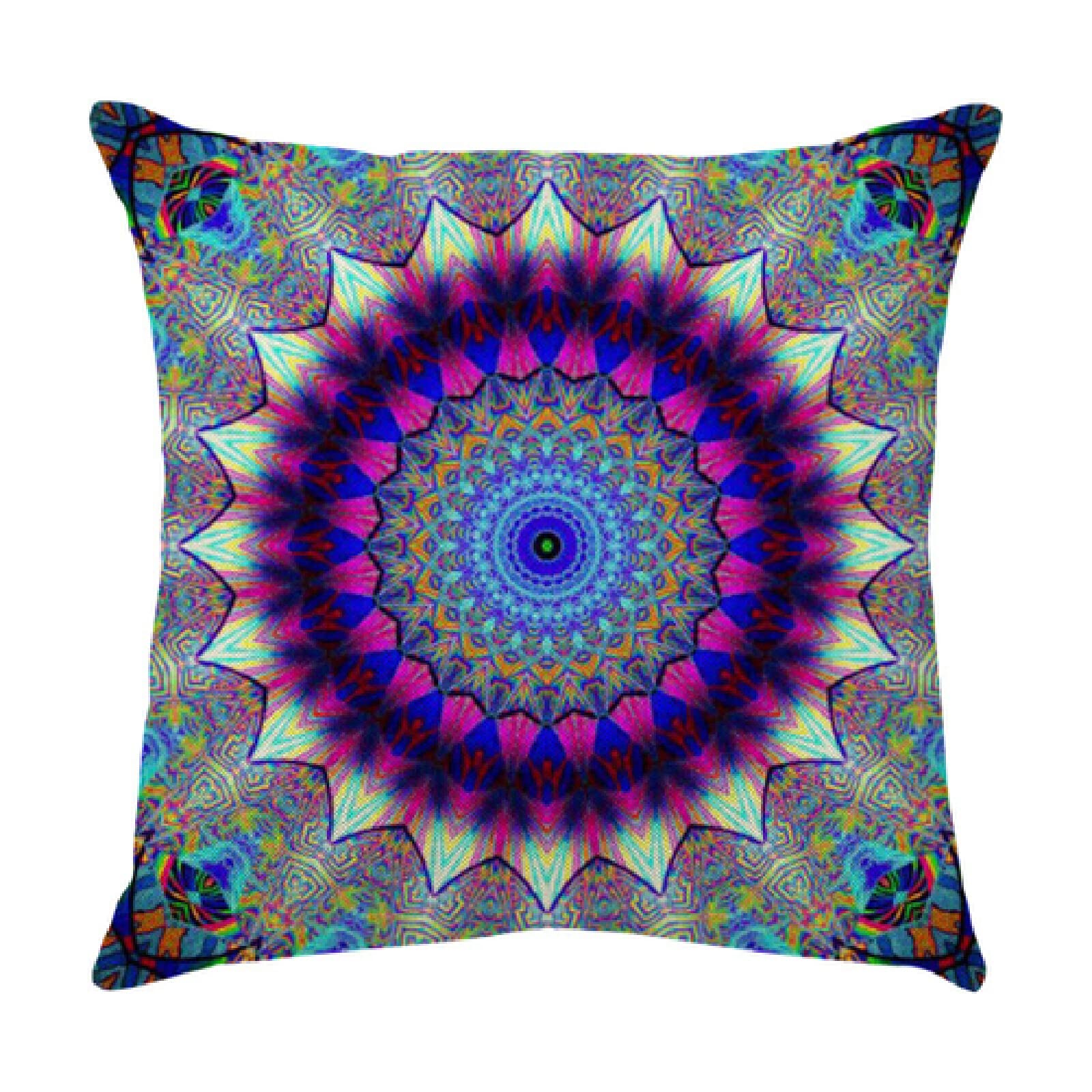 4 Piezas Funda de Almohada Flores Brillantes Fundas de Cojín Terciopelo Sencillo y Decorativo para Sofá Camas Dormitorio Coche Lino Cojines Throw Pillow Covers 80x80cm/32x32 Inch