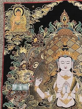 Amazon.co.jp: 中国 チベット 密宗 密教 卍 ドンカ 金糸刺繍