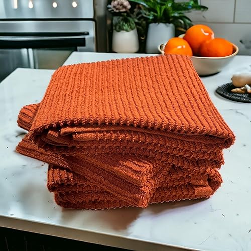 Miniatura 202 de Toallas de cocina verde salvia: 100% algodón paño de limpieza suave secado absorbente textura Terry Loop, juego de 3 multiusos para uso diario Negro