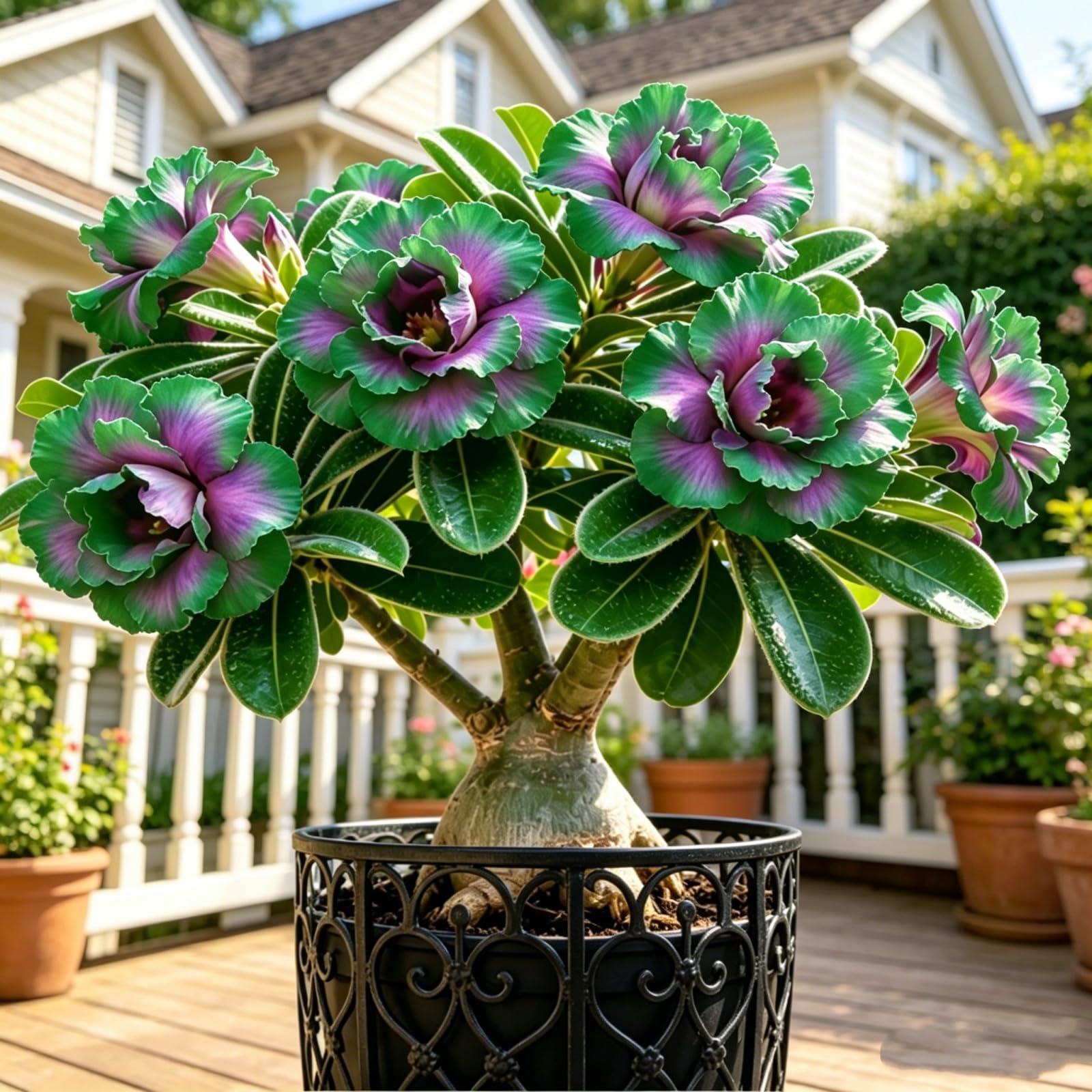 Desert Rose Bulbs — Easy to Care for — an Ideal Garden Accent —Suitable for displays-4 Bulbs-H — image 1